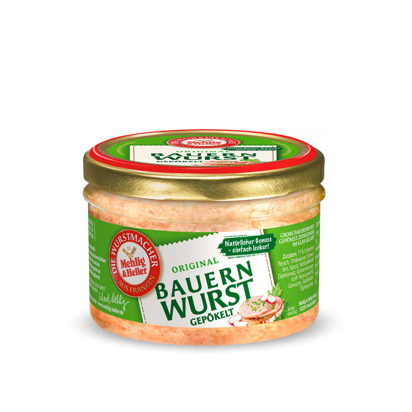 Mehlig&Heller Original Bauernwurst gepökelt 250g
