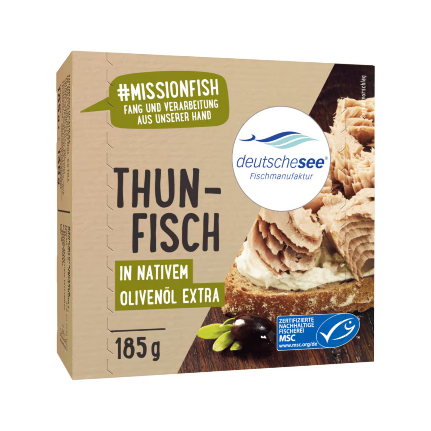 MSC Deutsche See Thunfischstücke in Sonnenblumenöl 185g