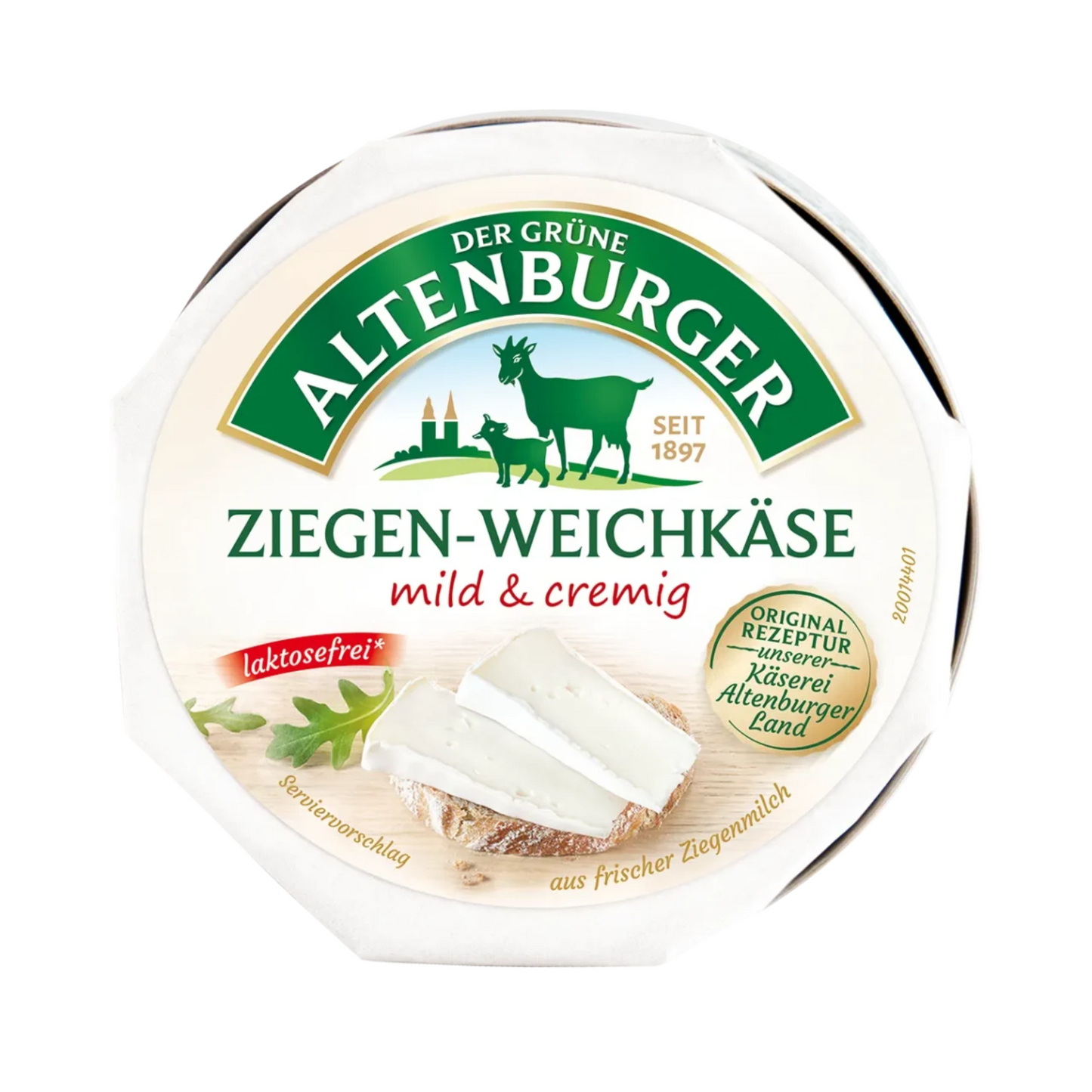 Der Grüne Altenburger Ziegen-Weichkäse 45% Vollfettstufe 150g