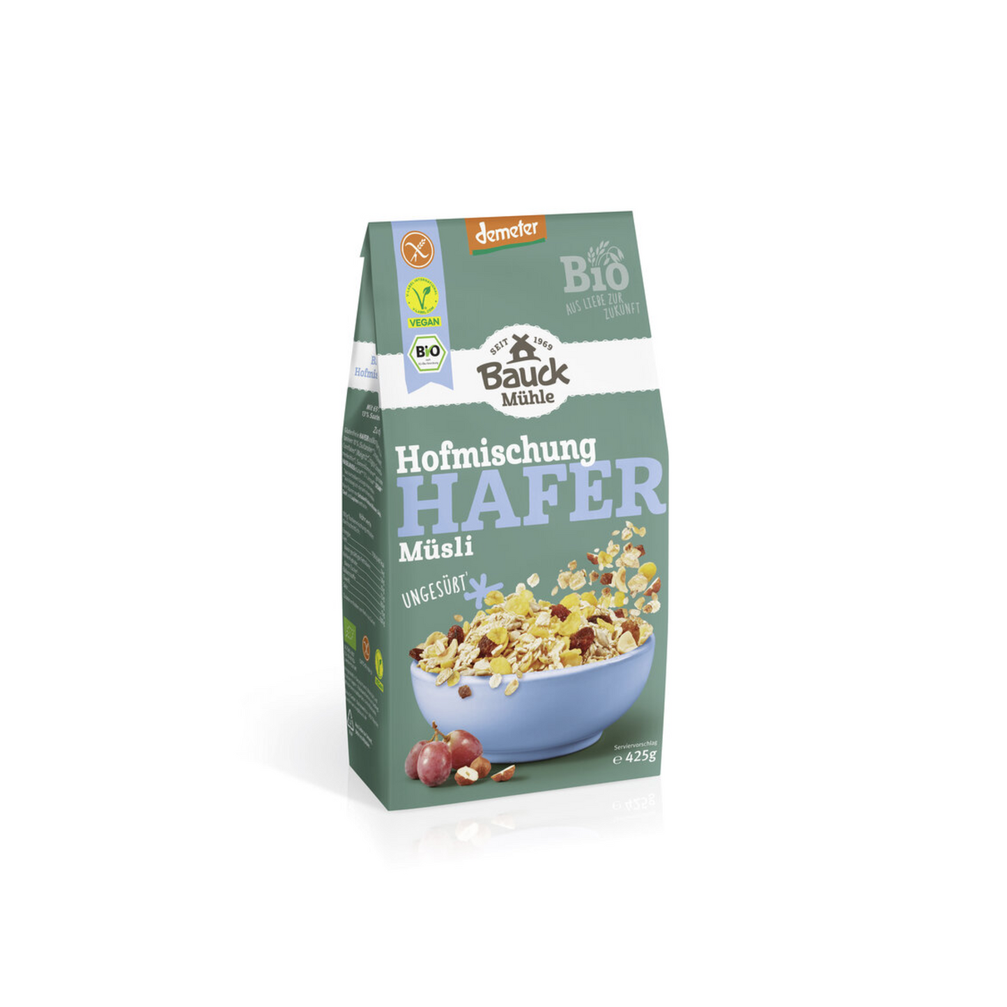 Demeter Bauckhof Hafer Müsli Hofmischung glutenfrei 425g