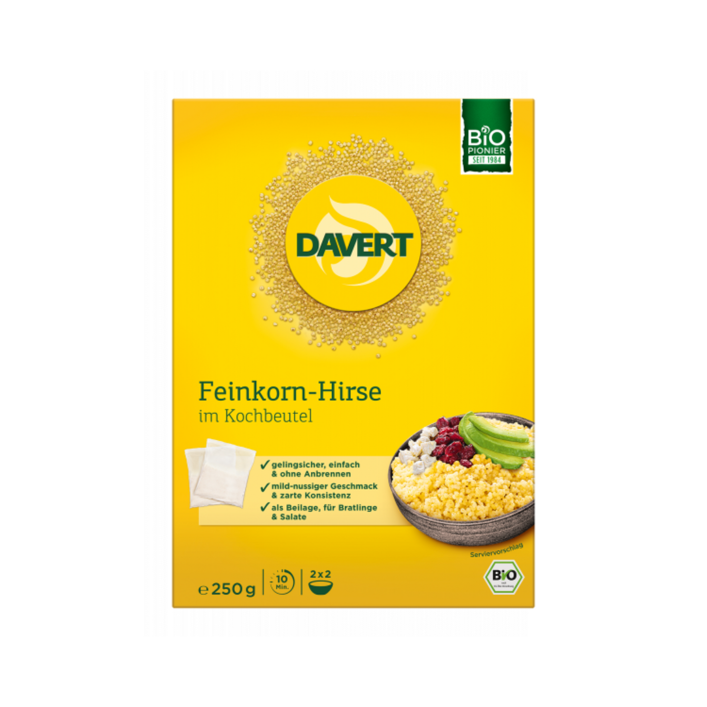 Bio Davert Hirse feines Korn 250g