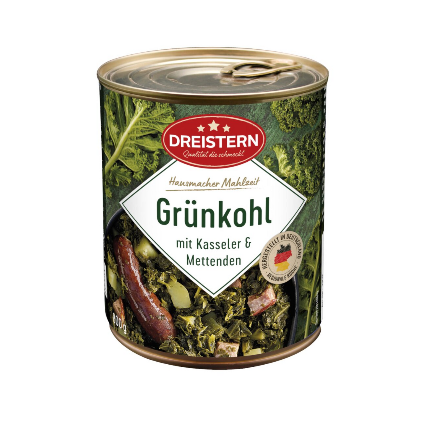 Dreistern Grünkohl mit Kasseler und Kartoffeln 800g
