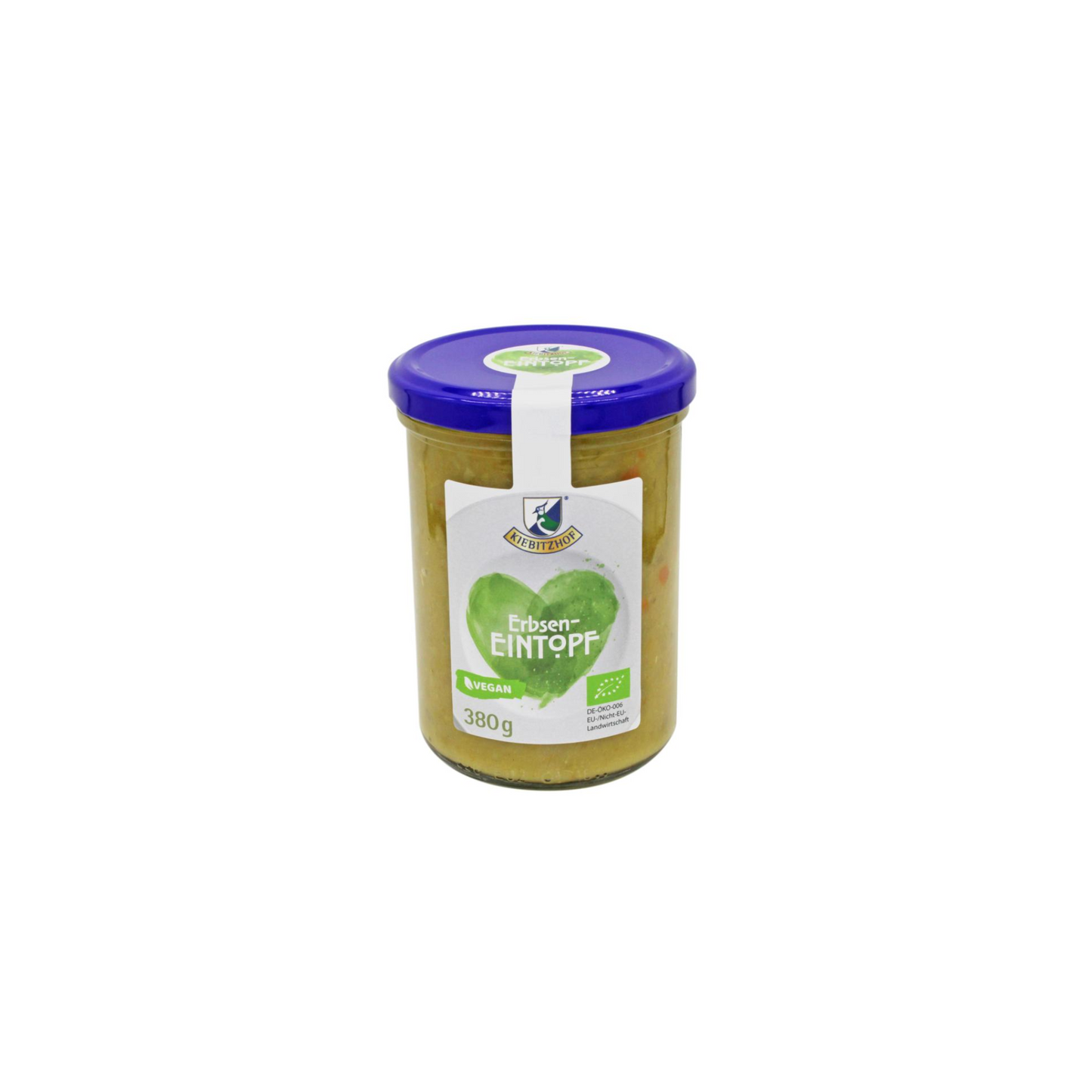 Bio Kiebitzhof Eintopfliebe Erbseneintopf vegan 380ml