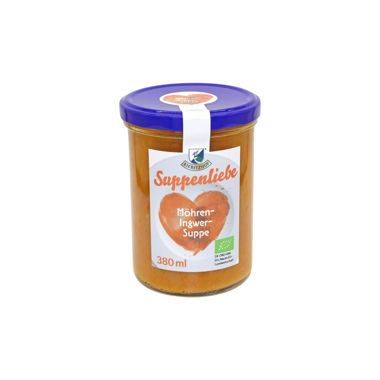 Bio Kiebitzhof Suppenliebe Möhren-Ingwer-Suppe 380ml
