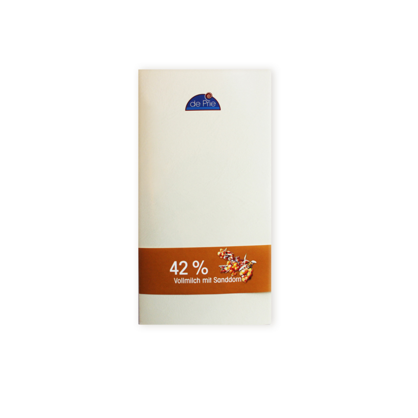 De Prie Schokolade Vollmilch Sanddorn 42% 100g