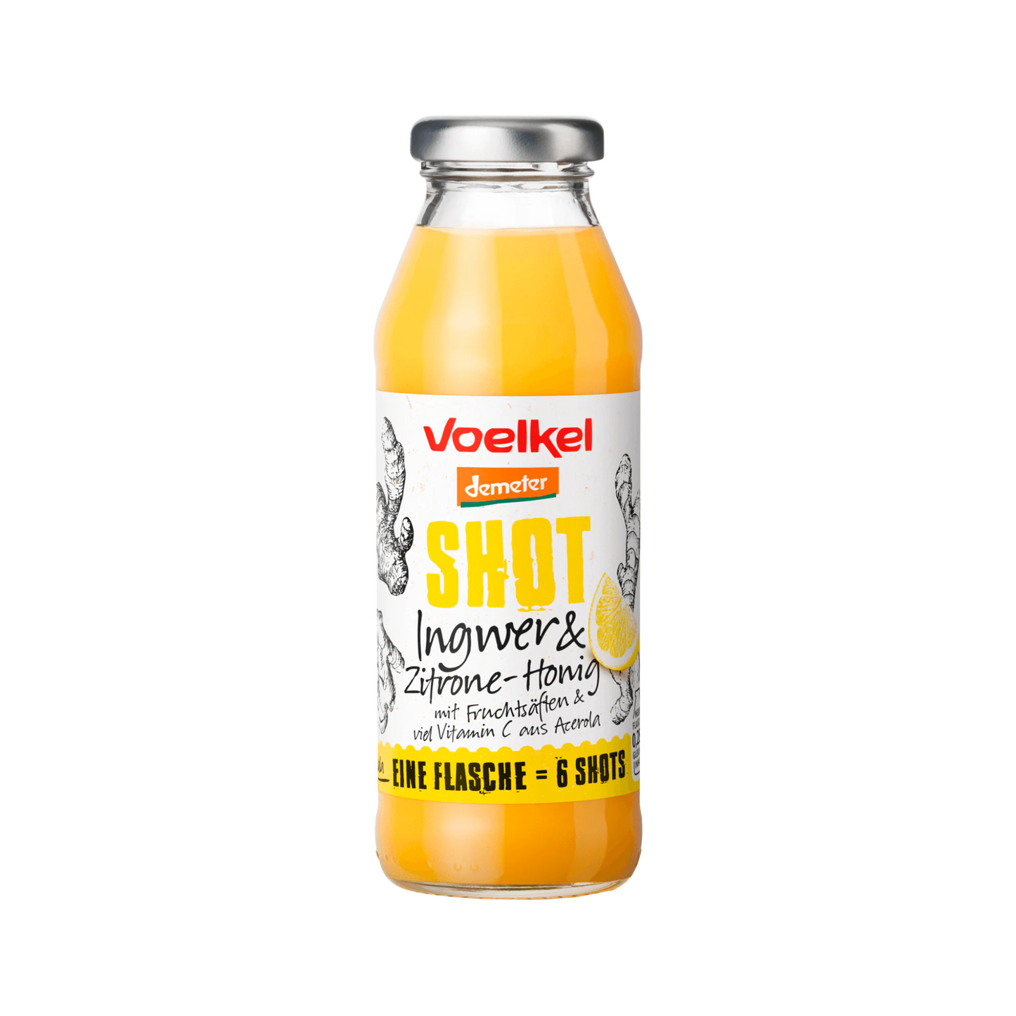 Demeter Voelkel Shot Ingwer & Zitrone Honig 0,28l EW
