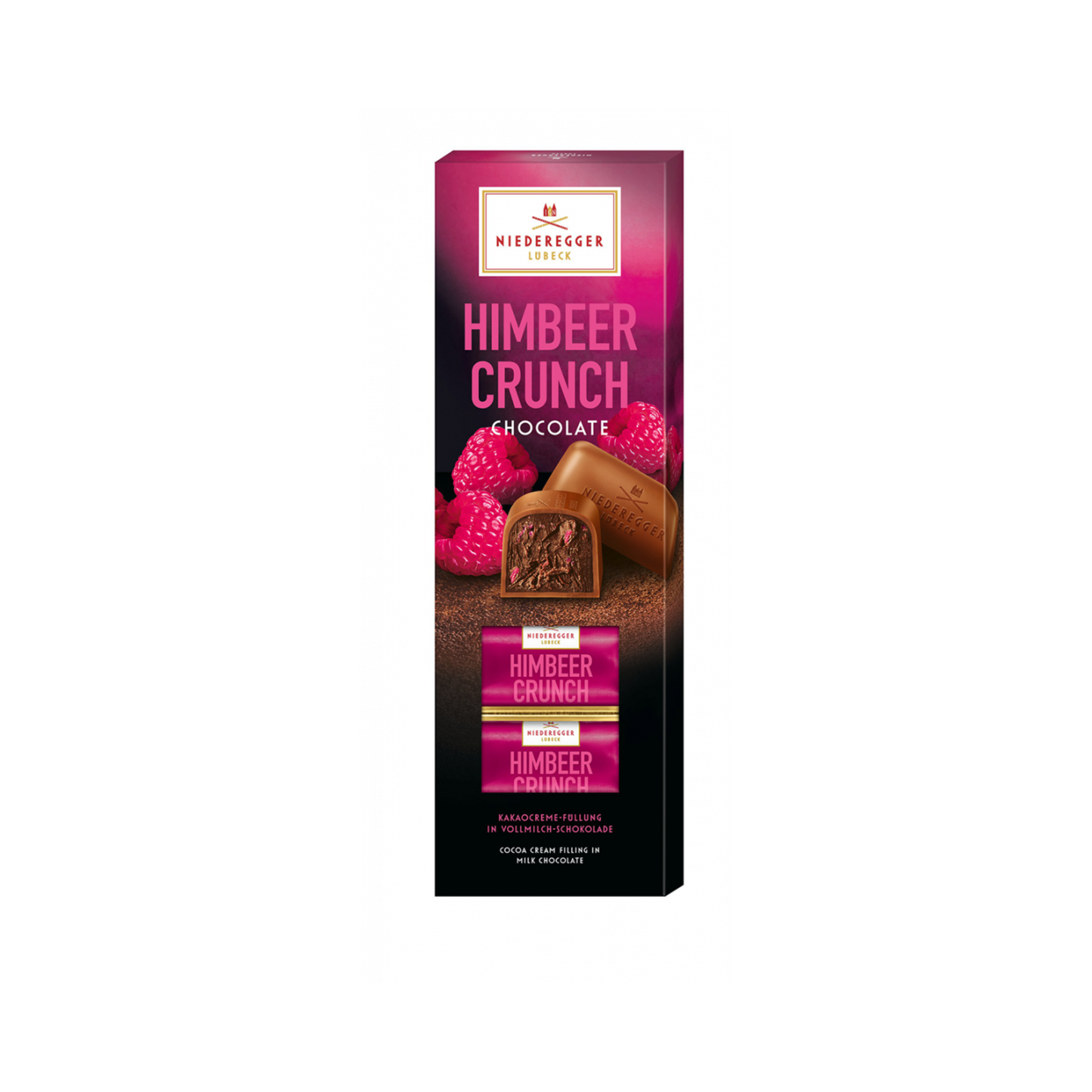Niederegger Himbeer Crunch in Vollmilch-Schokoalde 100g