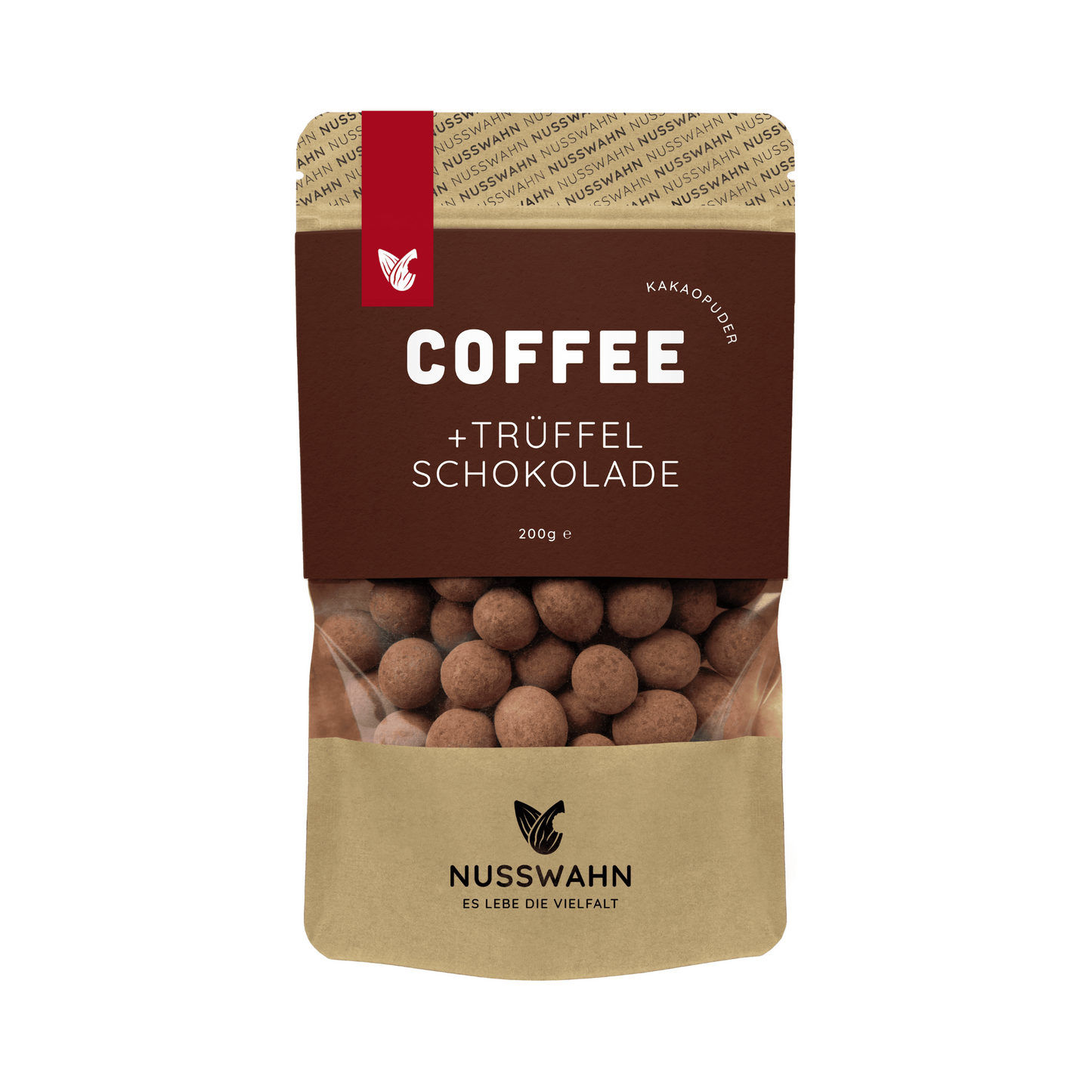 Nusswahn Coffee+Trüffel Schokolade 200g