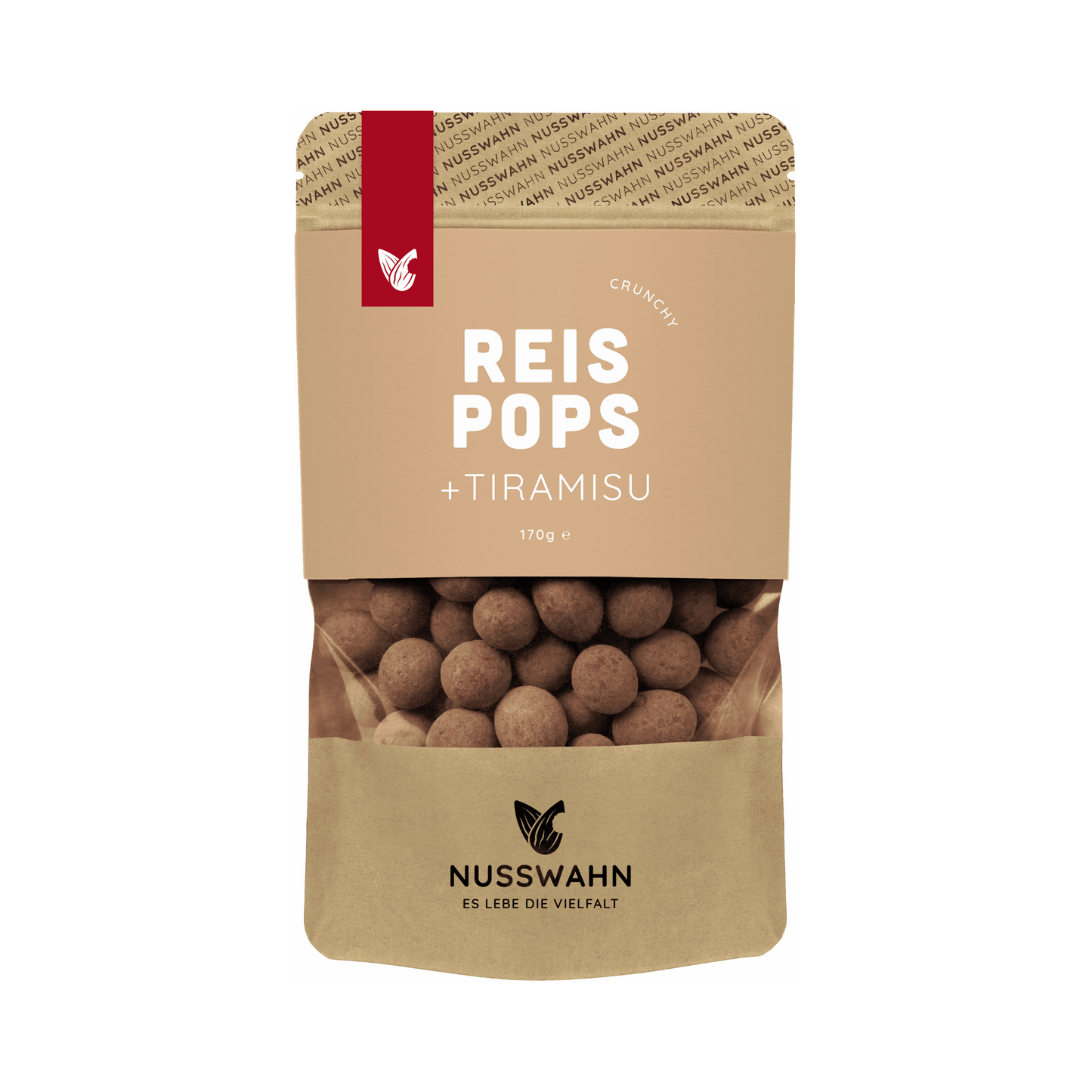 Nusswahn Reis Pops Tiramisu 170g
