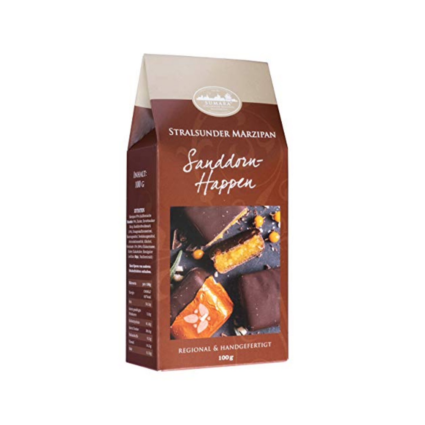 Stralsunder Marzipanhaus Sanddornhappen 100g