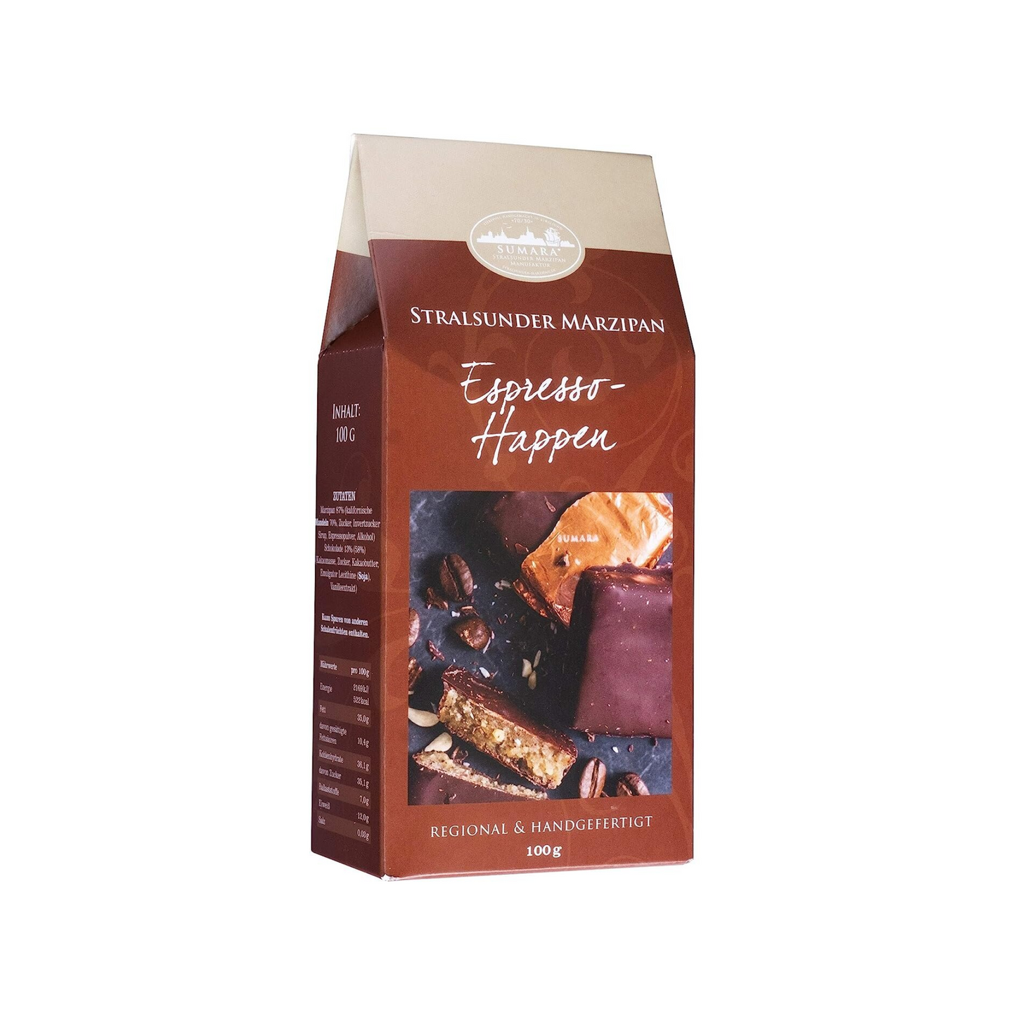 Stralsunder Marzipanhaus Espressohappen 100g