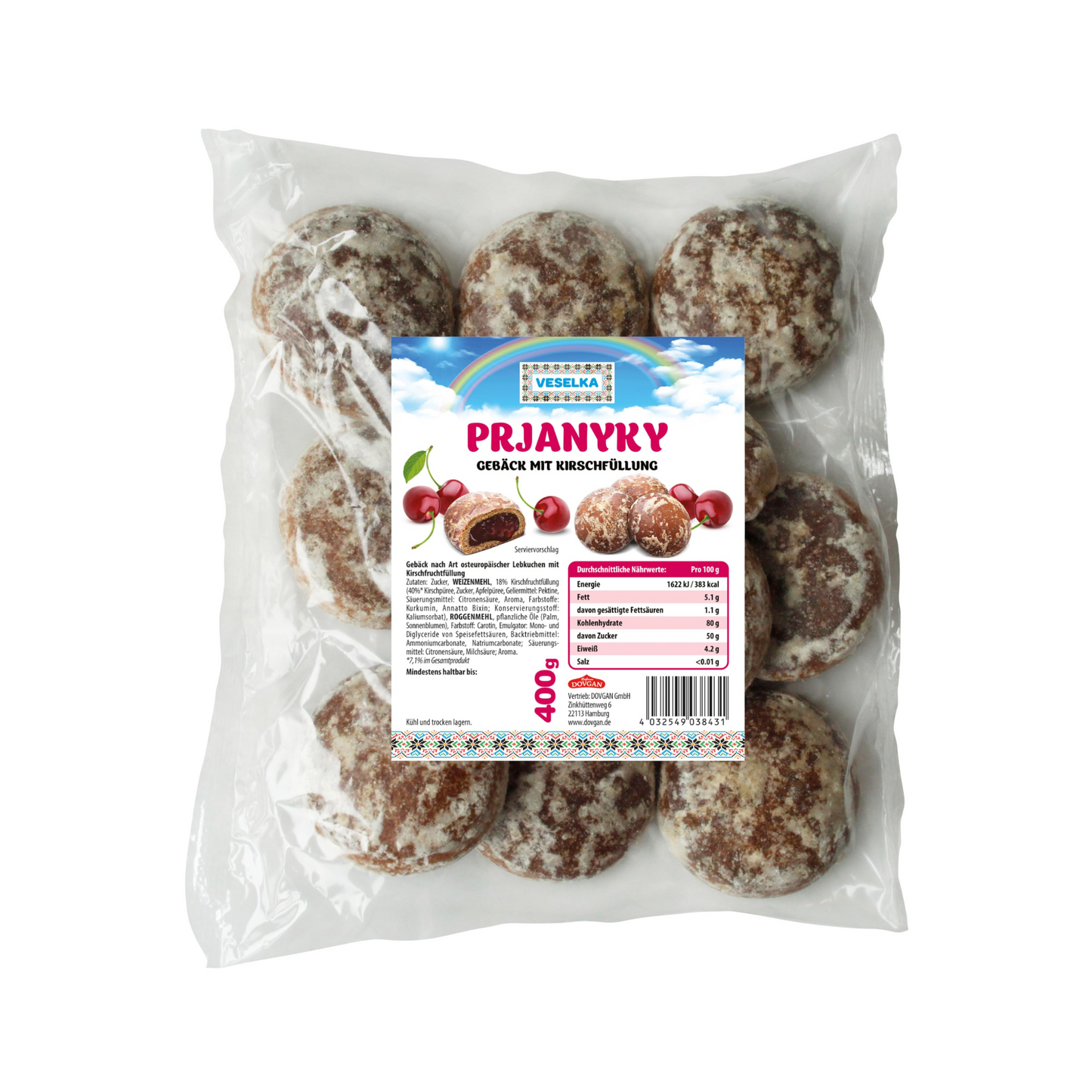 Veselka Prjanyky Kirsche 400g