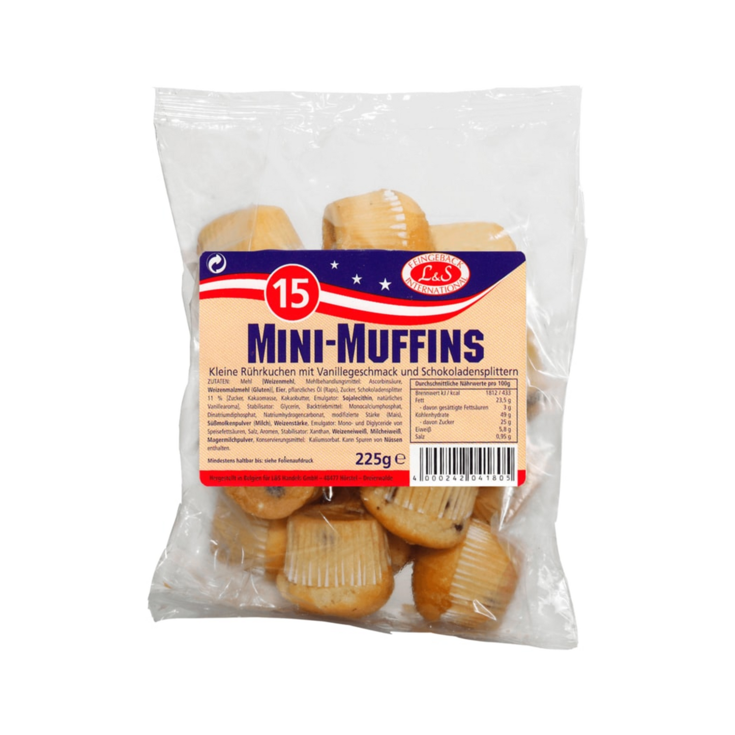 L&S Mini-Muffins Vanille+Schoko 225g