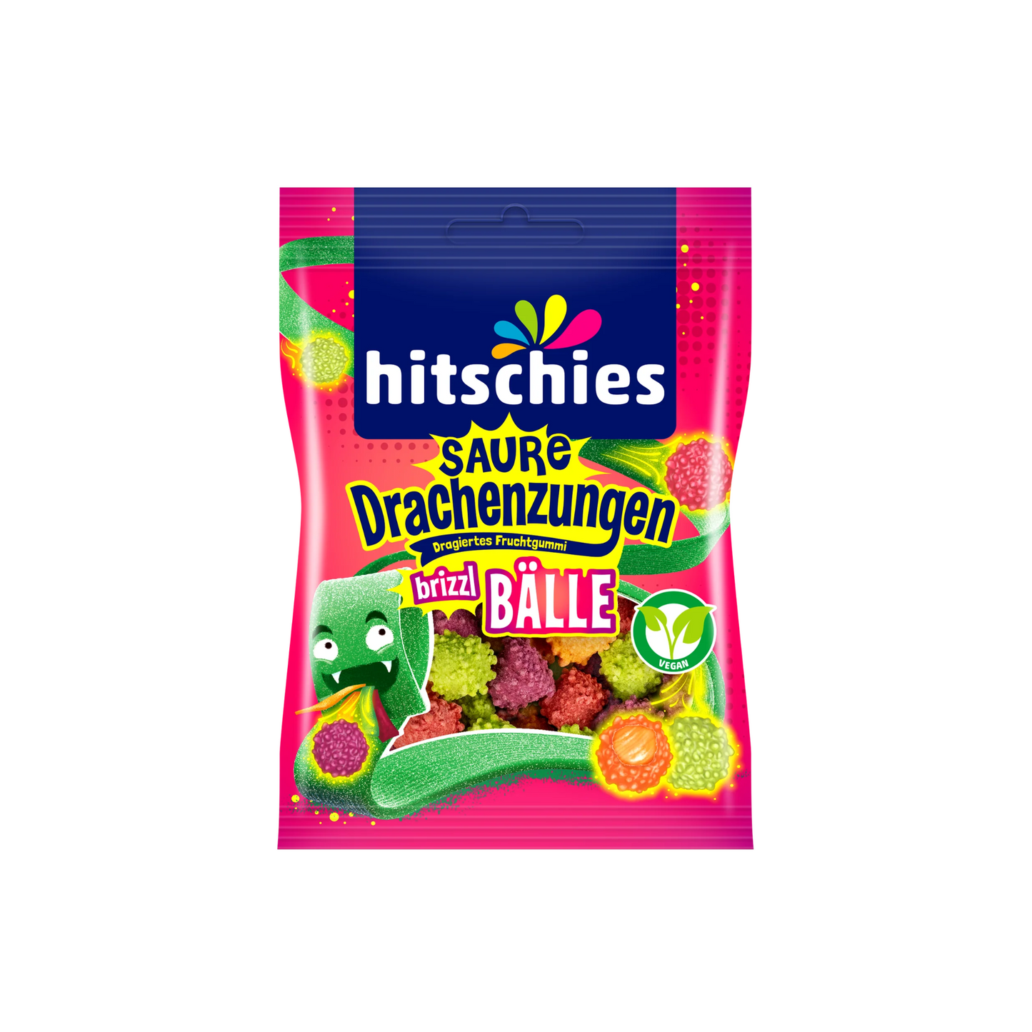 Hitschies Saure Drachenzungen brizzl Bälle 100g