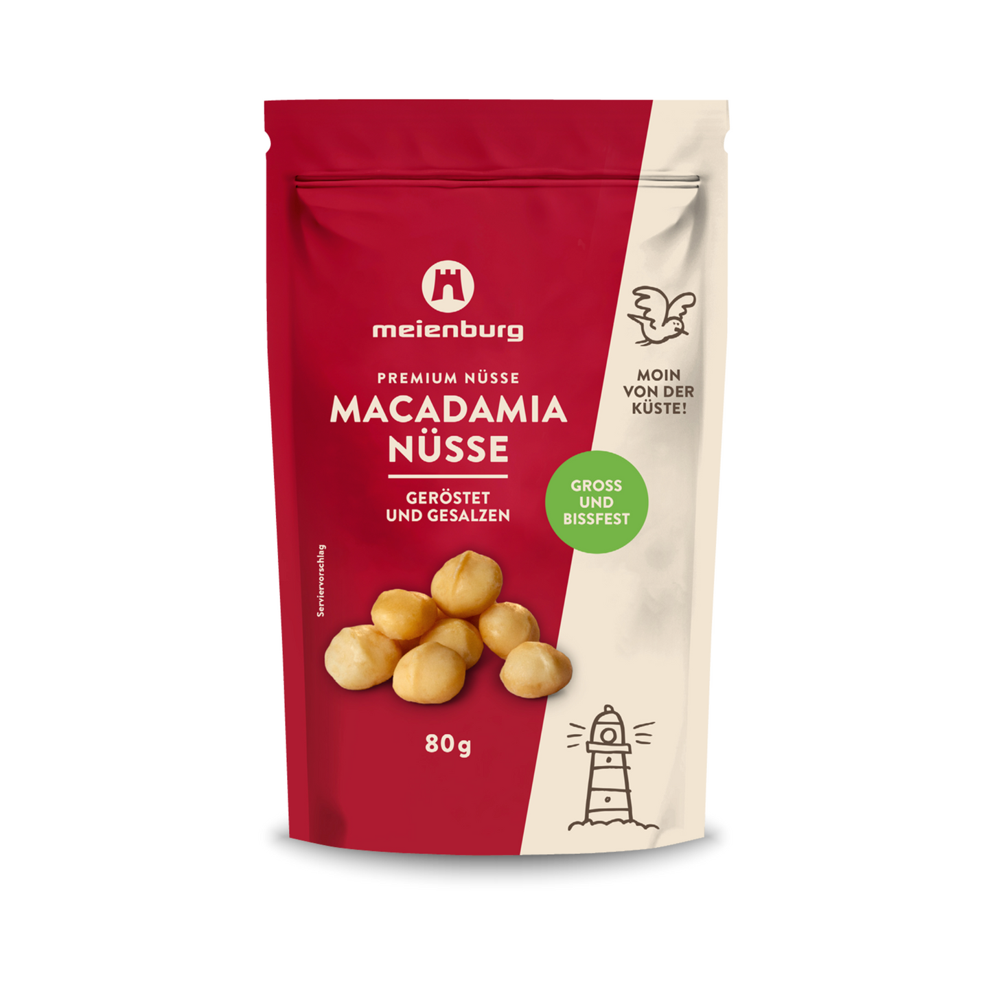 Meienburg Macadamia geröstet und gesalzen 80g