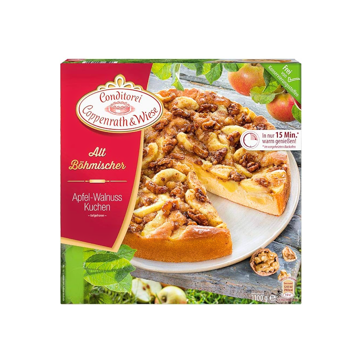 Coppenrath&Wiese Kuchenliebe Apfel-Walnuss-Kuchen 920g