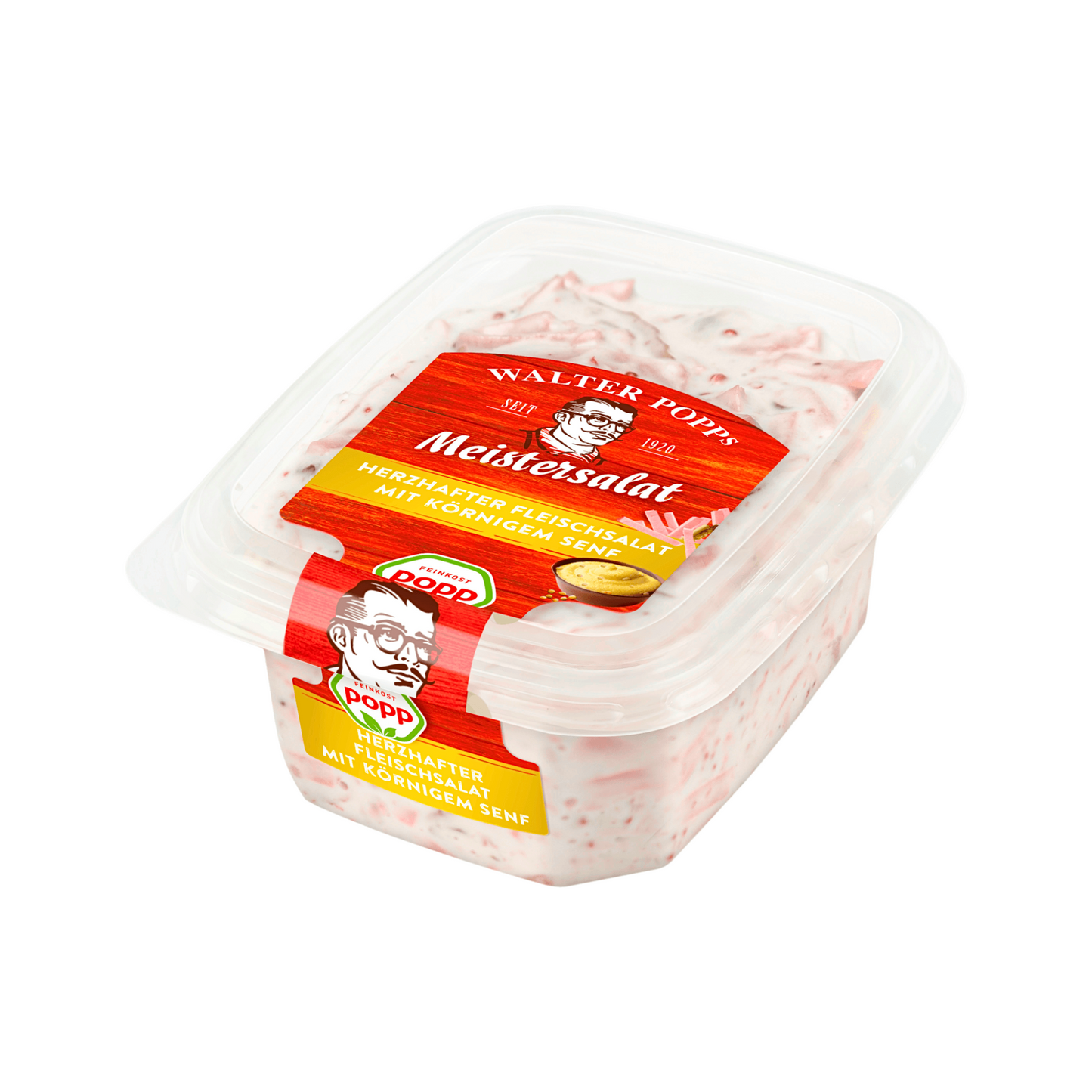 Popp Fleischsalat mit körnigem Senf 200g