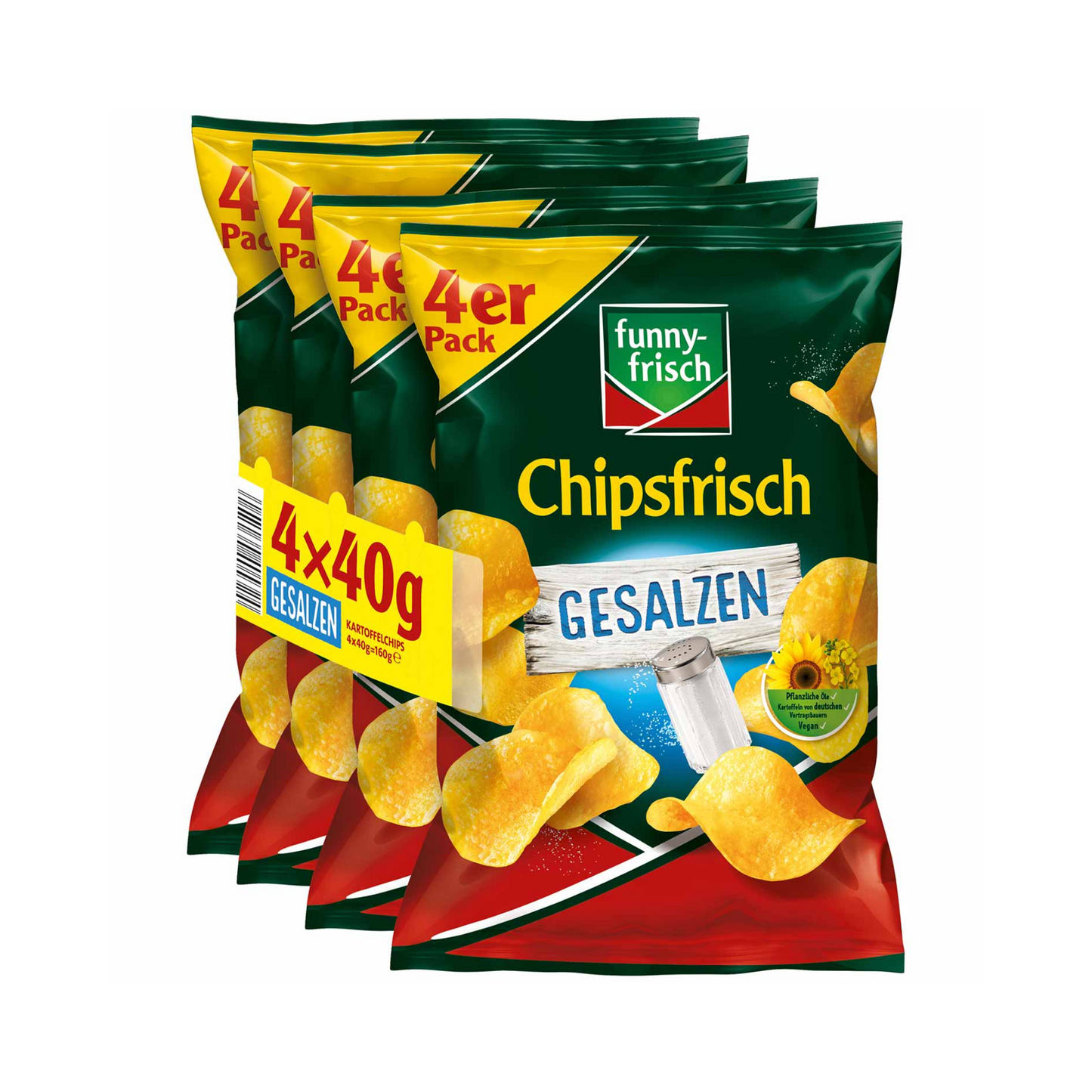 Funny-frisch Chipsfrisch gesalzen 4x40g