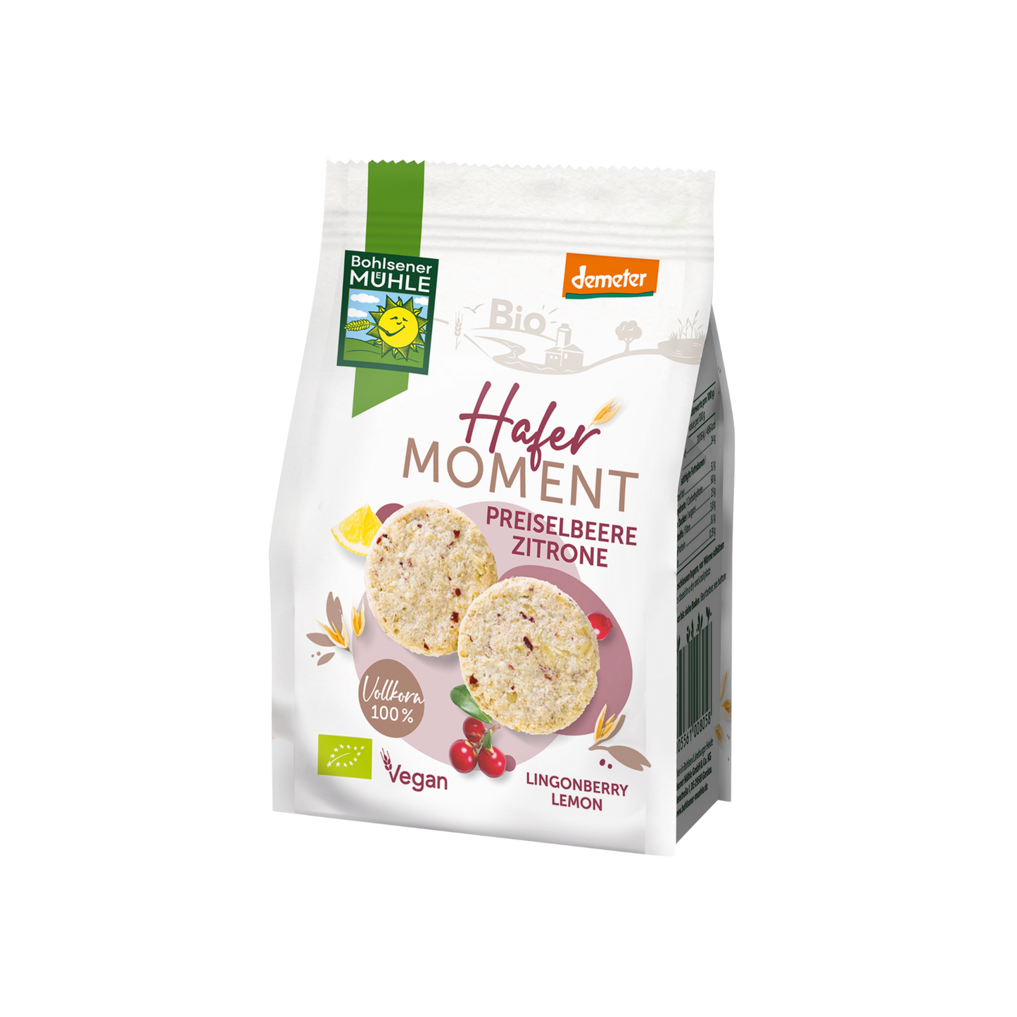 Demeter Bohlsener Mühle Preiselbeere Zitrone 125g
