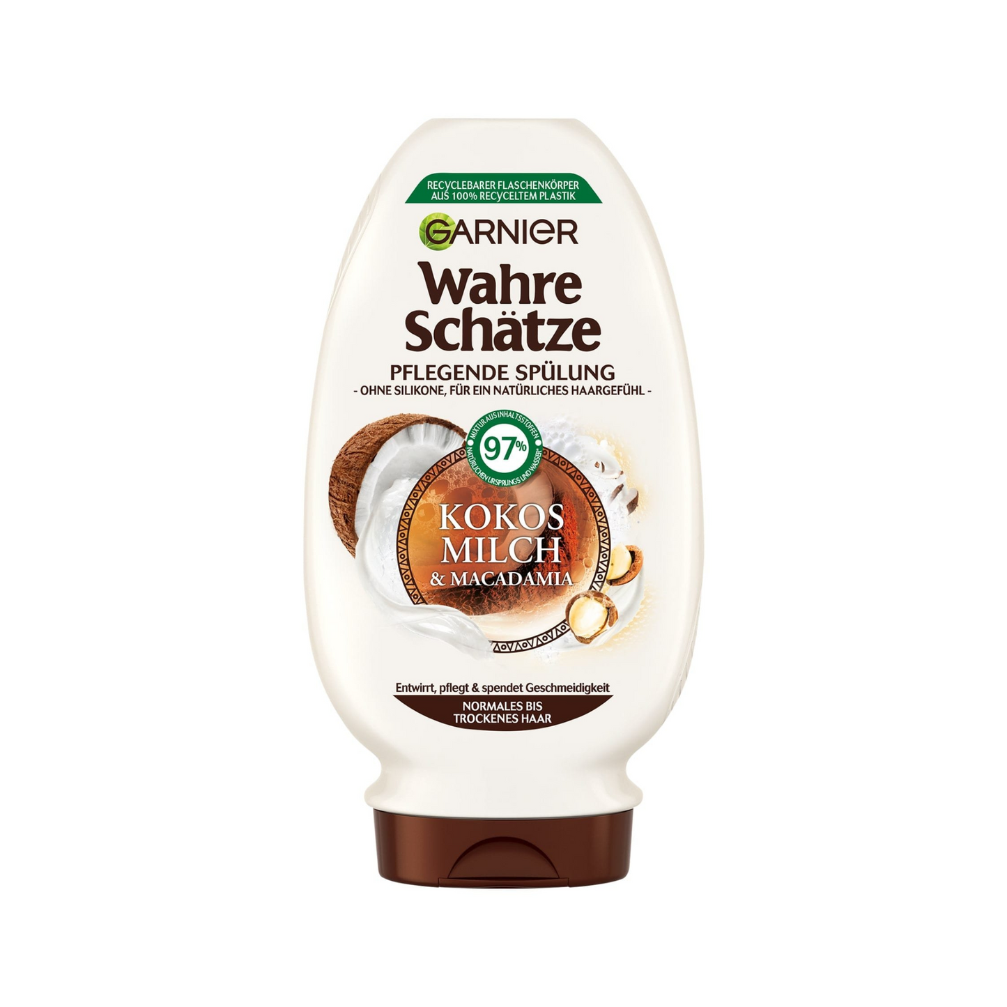 Garnier Wahre Schätze Spülung Kokosmilch&Macadamia für gesundes und fühlbar geschmeidigeres Haar 200ml