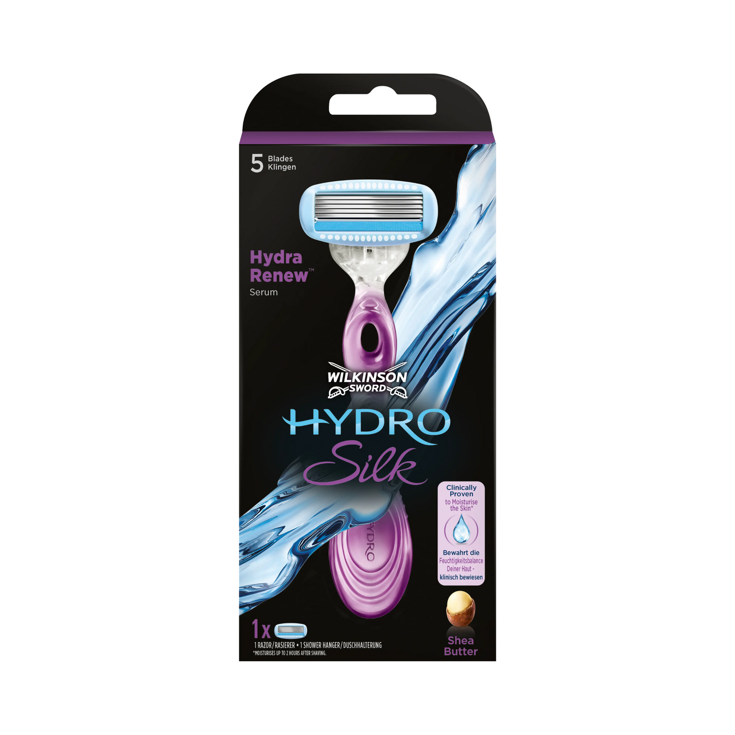 Wilkinson Hydro Silk Rasierapparat mit 1 Klinge