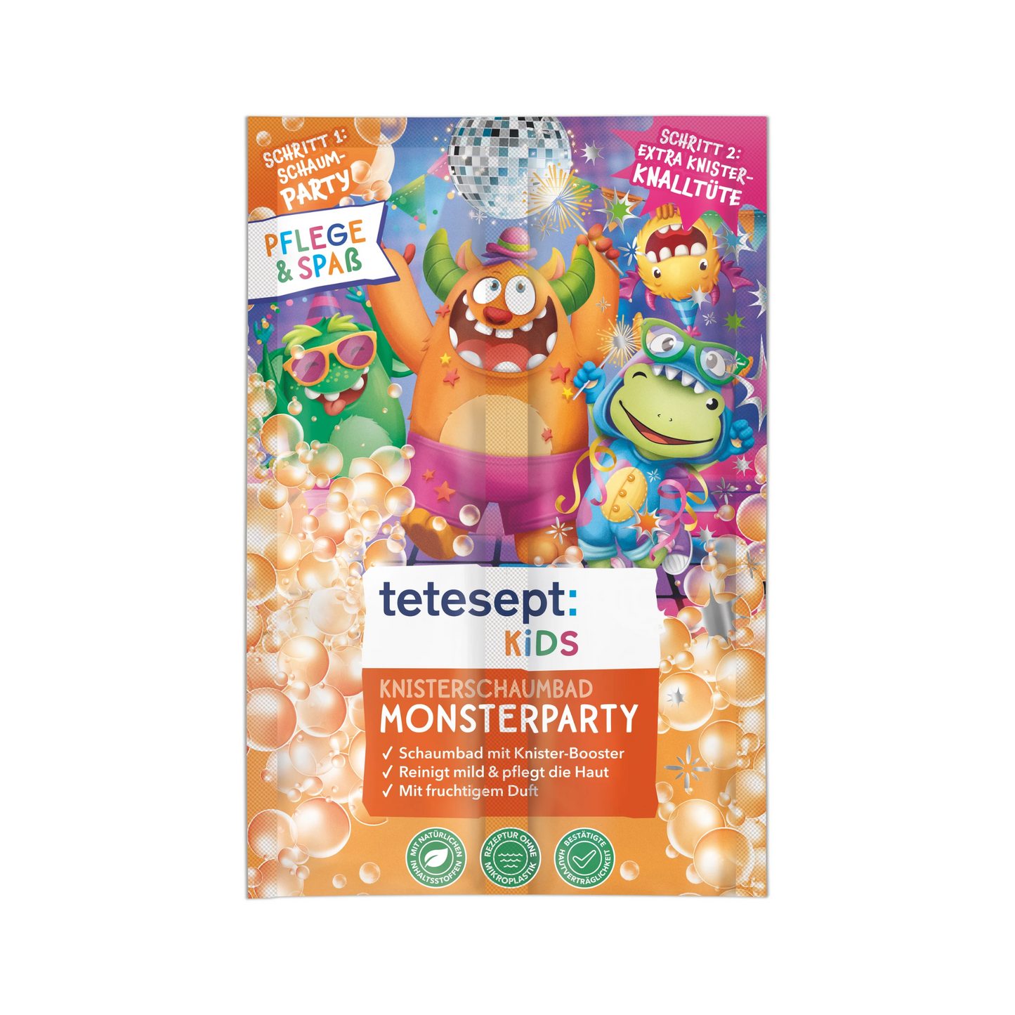 tetesept Kinder Knisterschaumbad Monsterparty 45g
