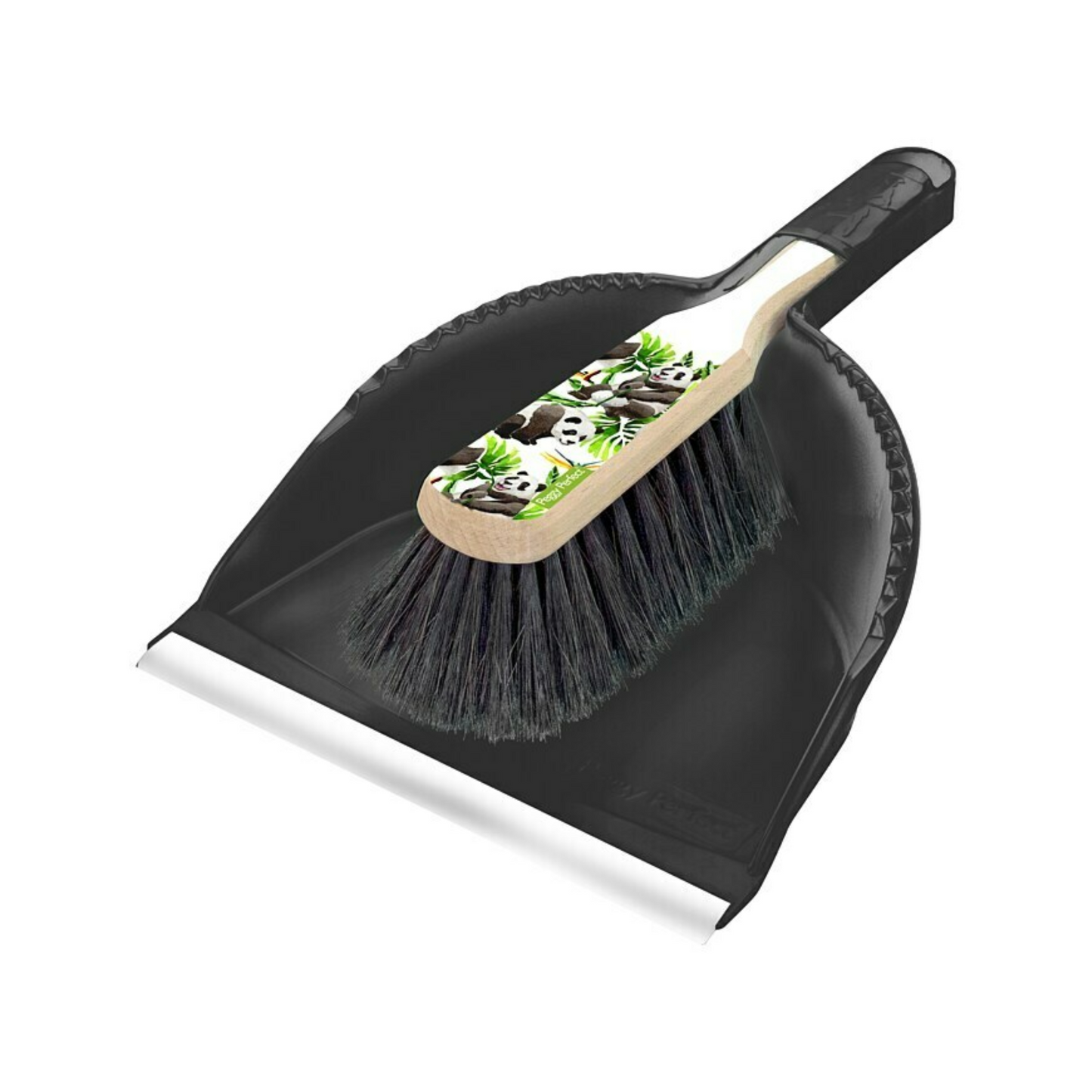 Peggy Perfect Kehrset Panda Bamboo schwarz Holz nachhaltig
