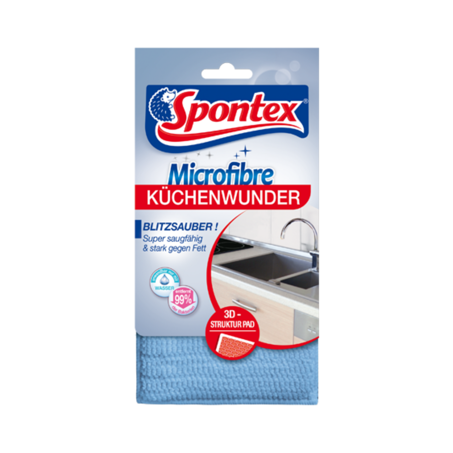 Spontex Microfibre Küchenwunder 3D