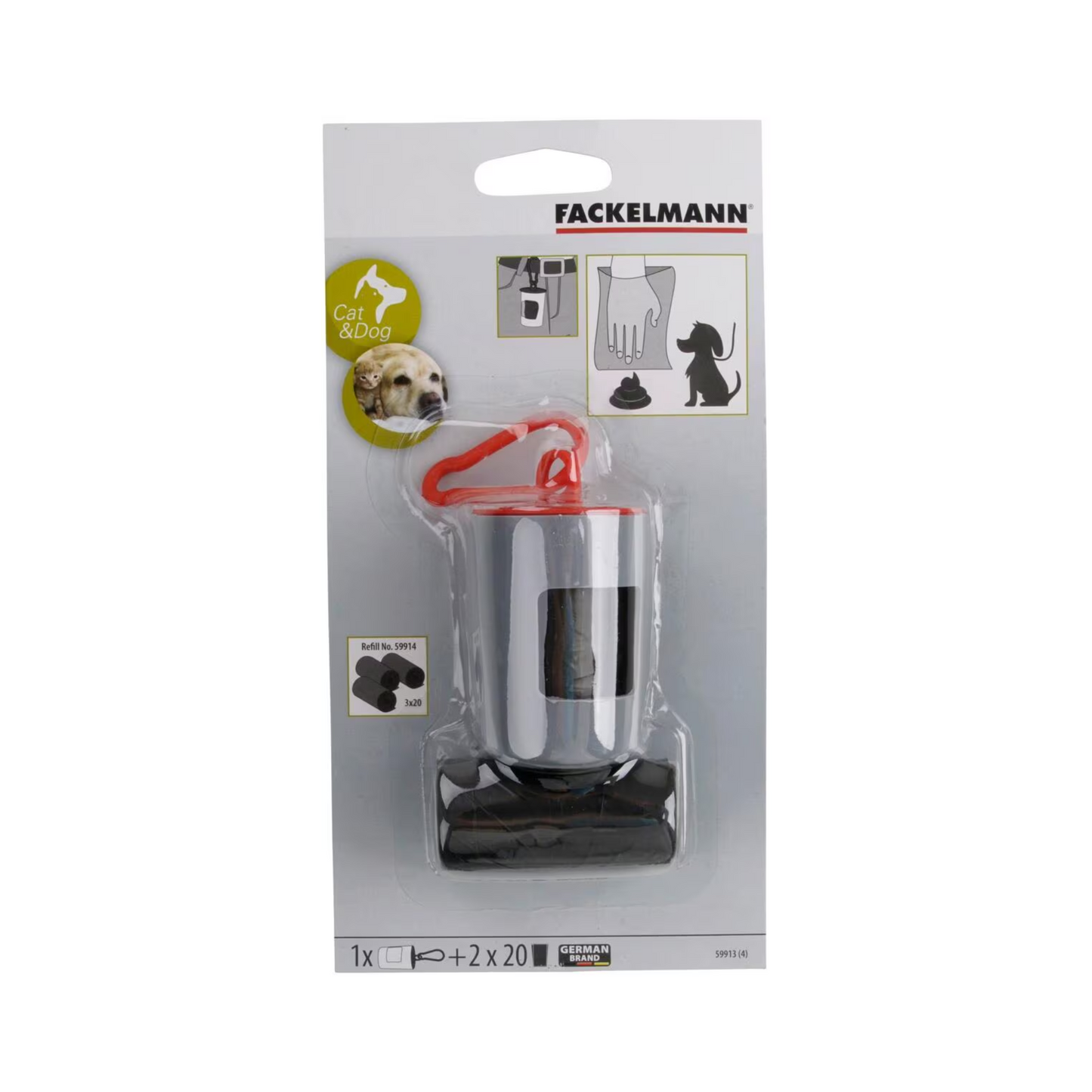 Fackelmann Hygienebeutel mit Box für Haustiere