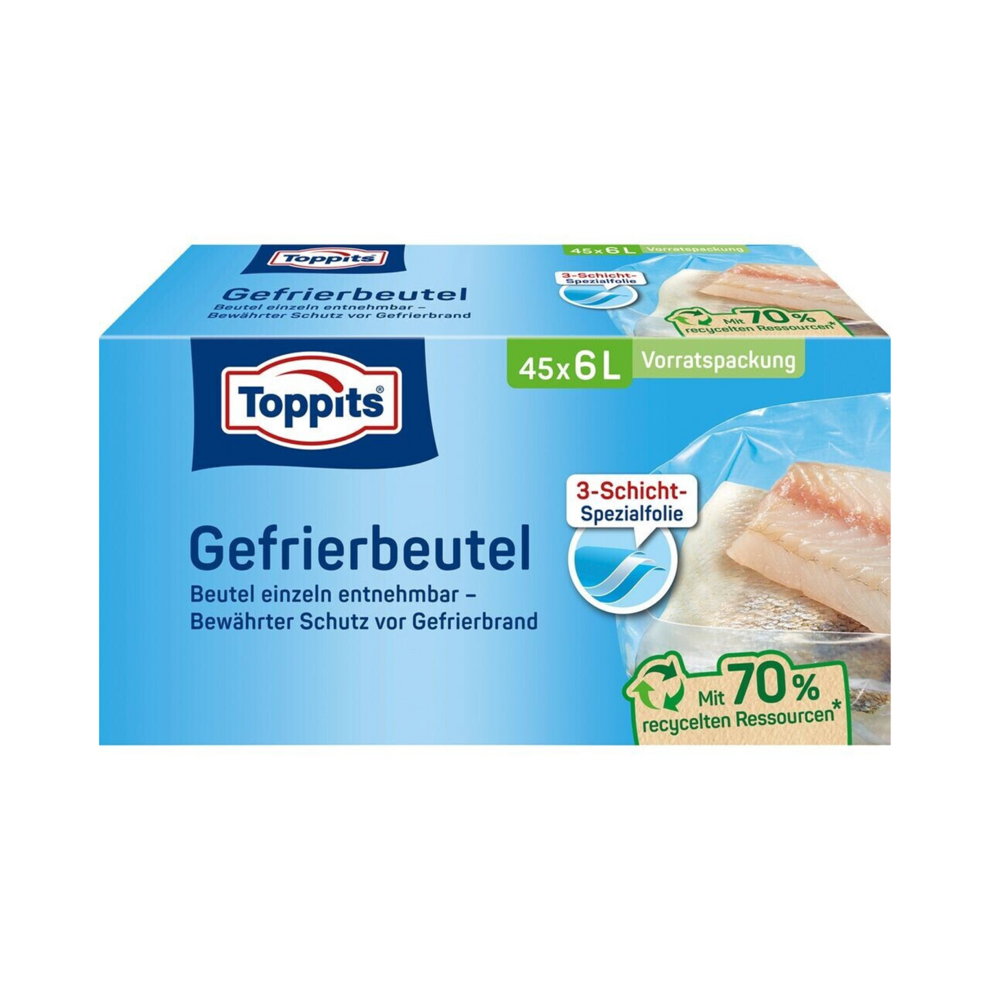 Toppits Gefrierbeutel Standboden 6l 20ST