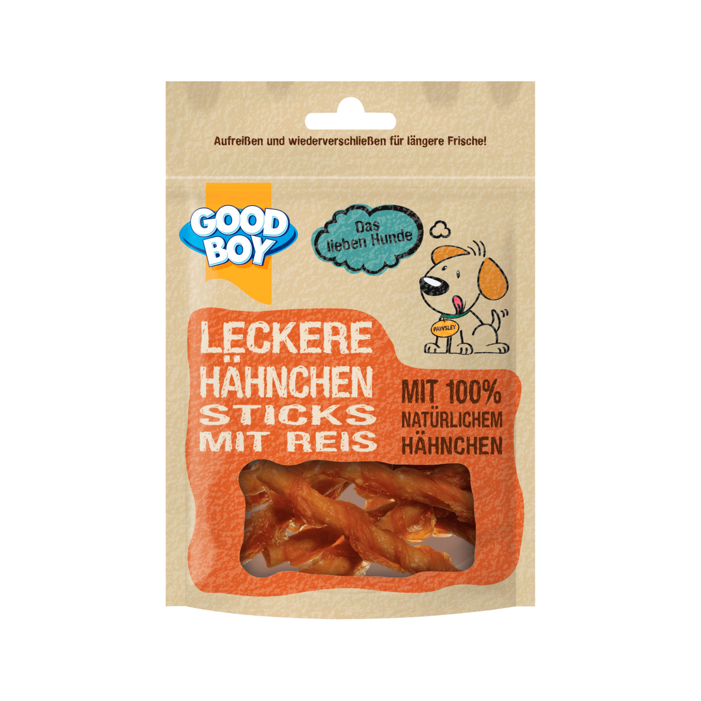 Good Boy Pawsley Hähnchen-Kausticks mit Reis 90g