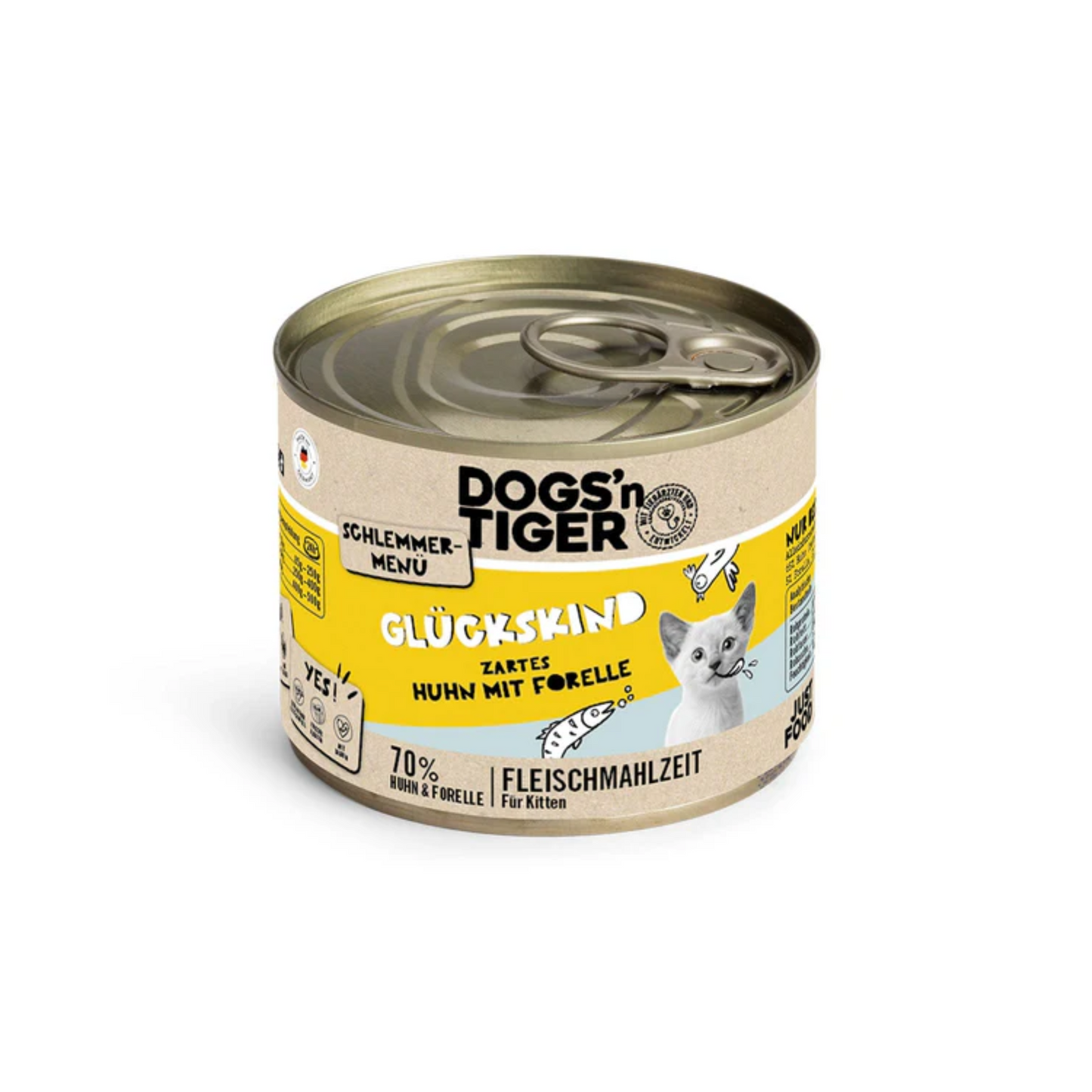 Dogsn Tiger Glückskind Huhn und Forelle 200g