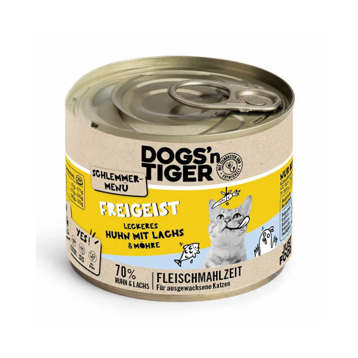 Dogsn Tiger Freigeist Huhn Lachs Möhre 200g