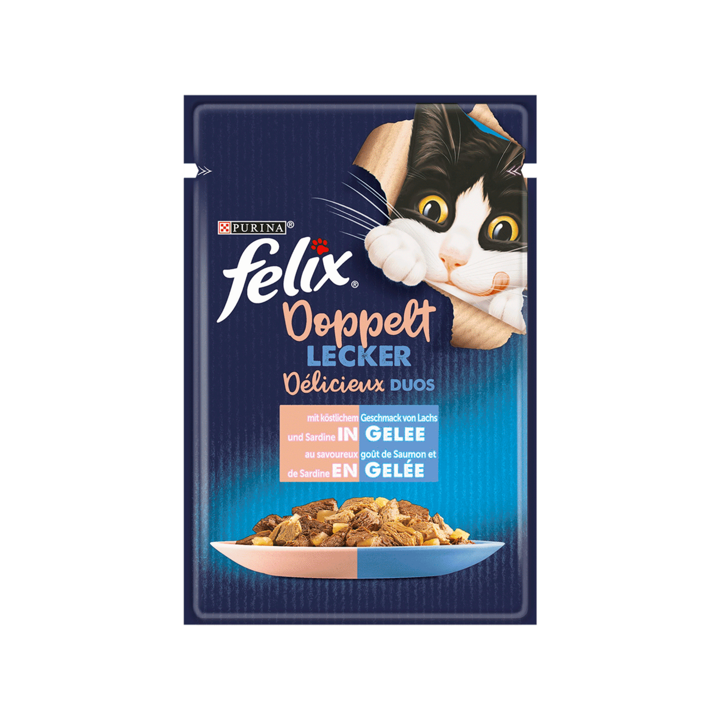 Felix Doppelt Lecker Sardine&Lachs 85g