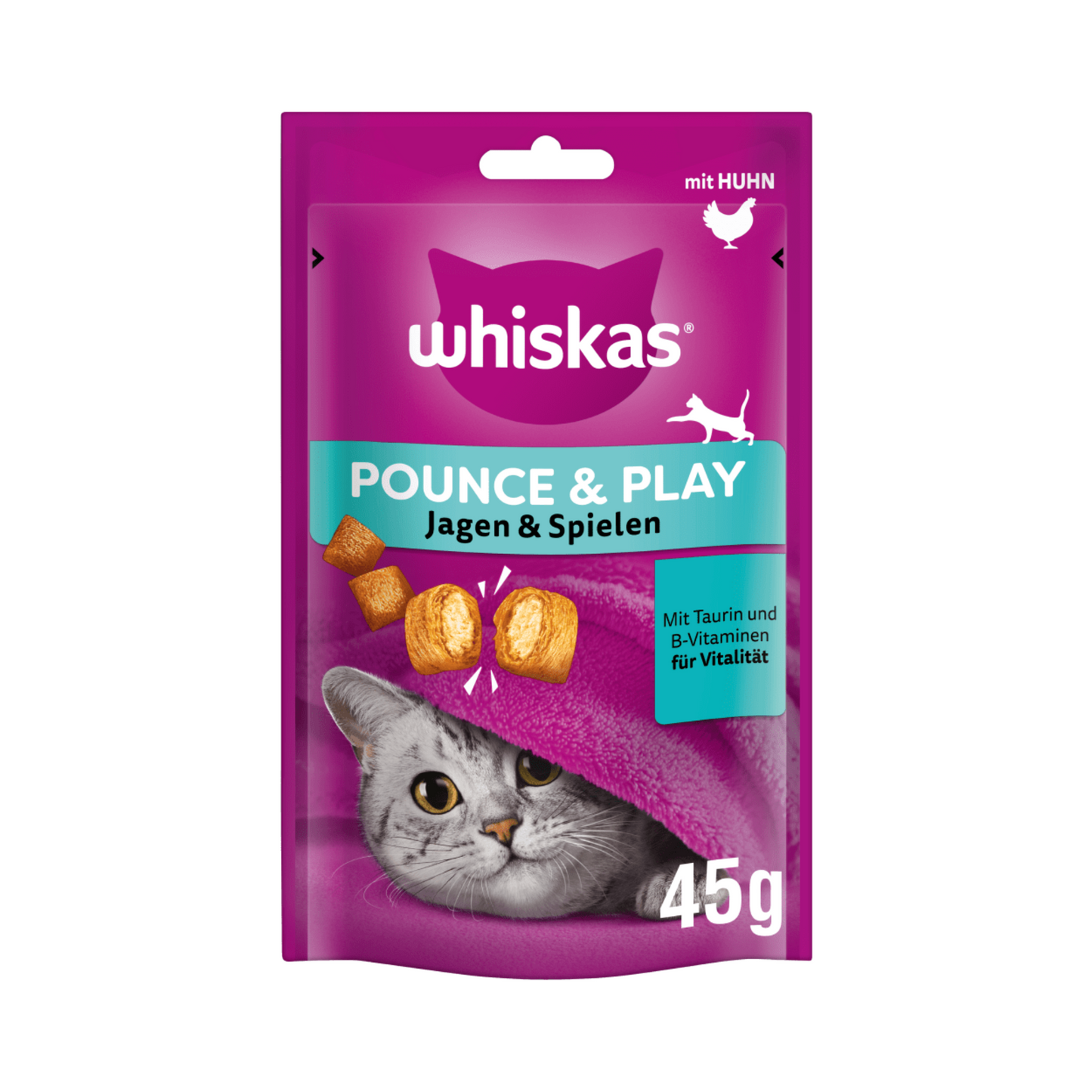 Whiskas Pounce & Play mit Huhn 45g