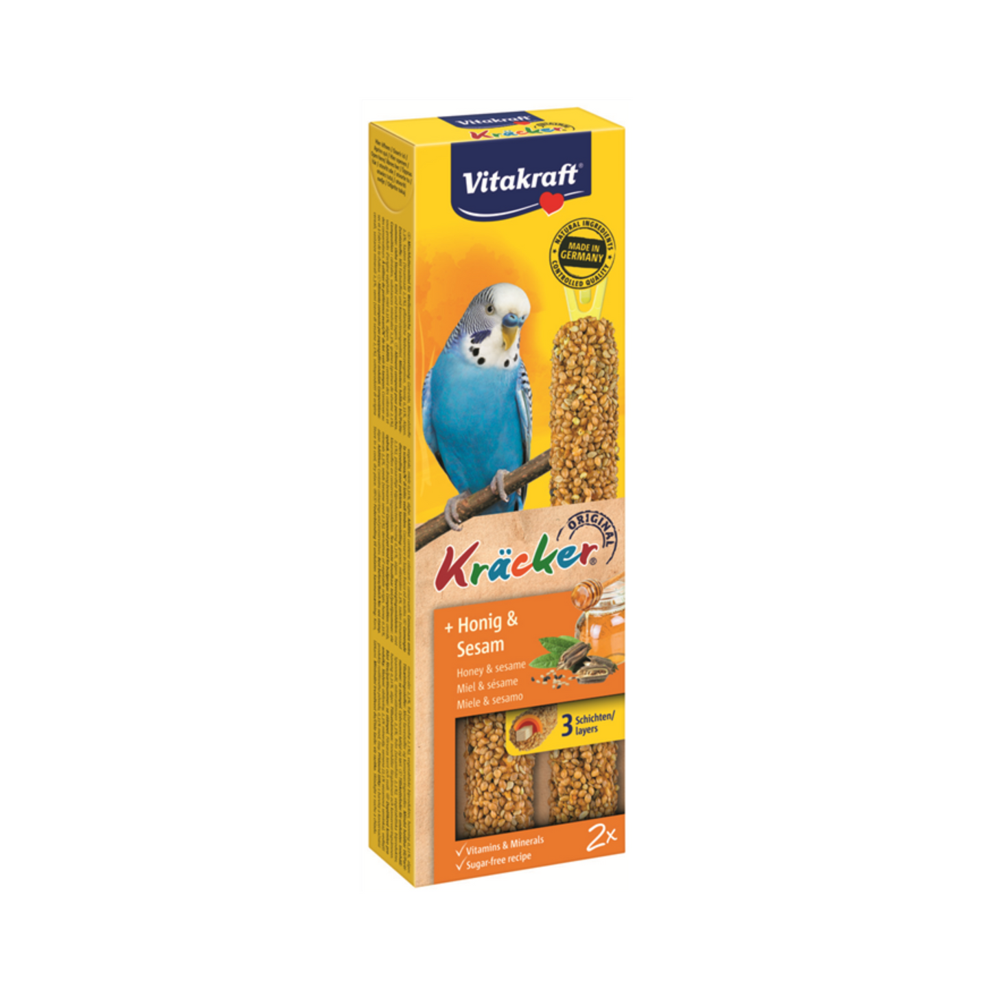 Vitakraft Kräcker Honig-Sesam für Sittiche 3x30g