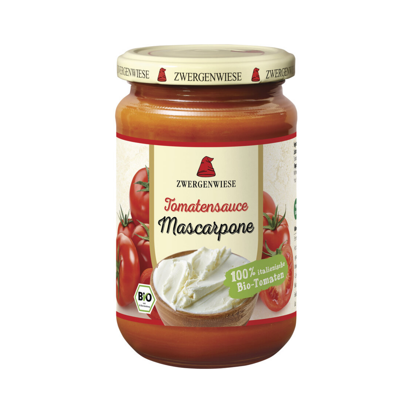 Bio Zwergenwiese Tomatensauce Mascarpone 340ml