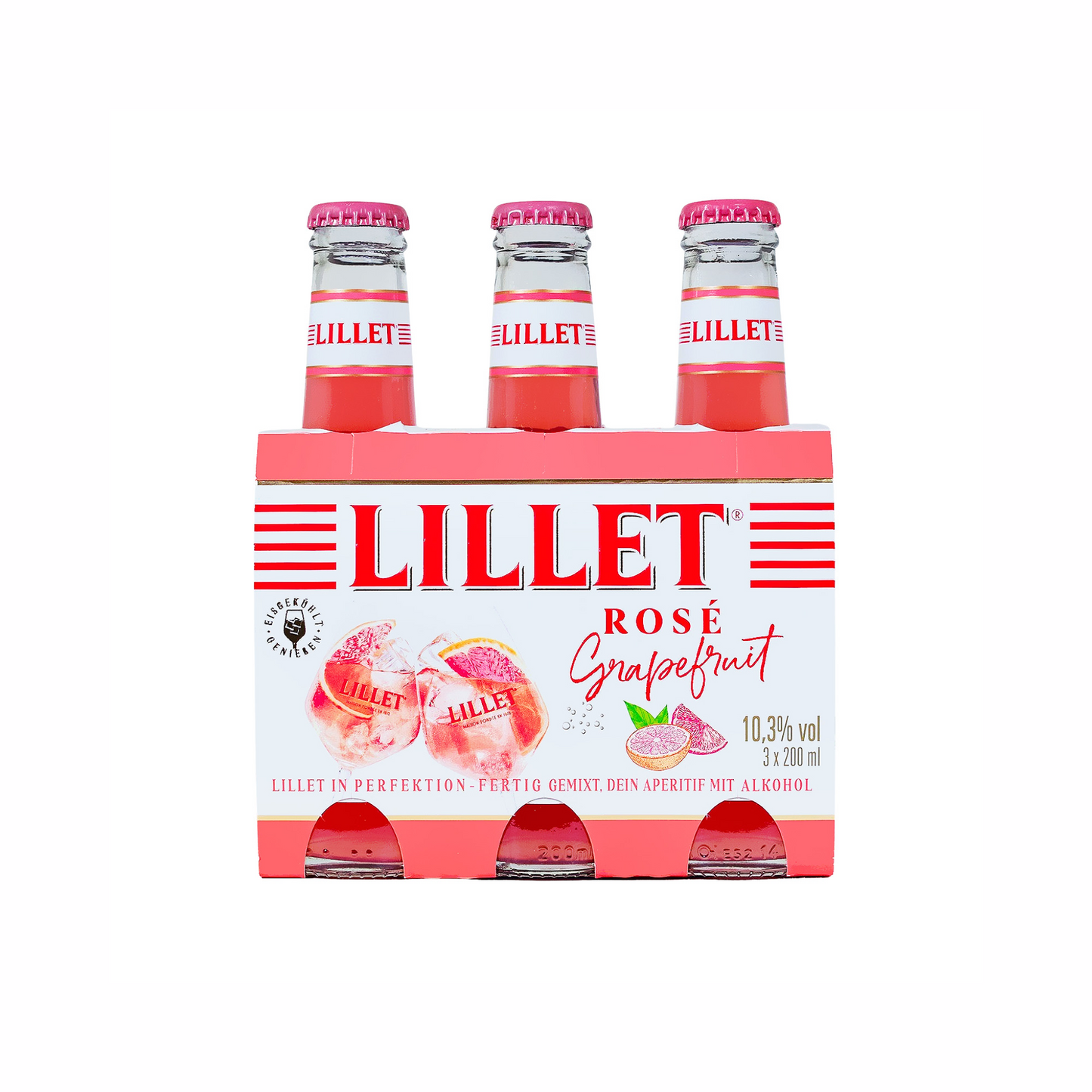 Lillet Rose Grapefruit 10,3% 3x0,2l