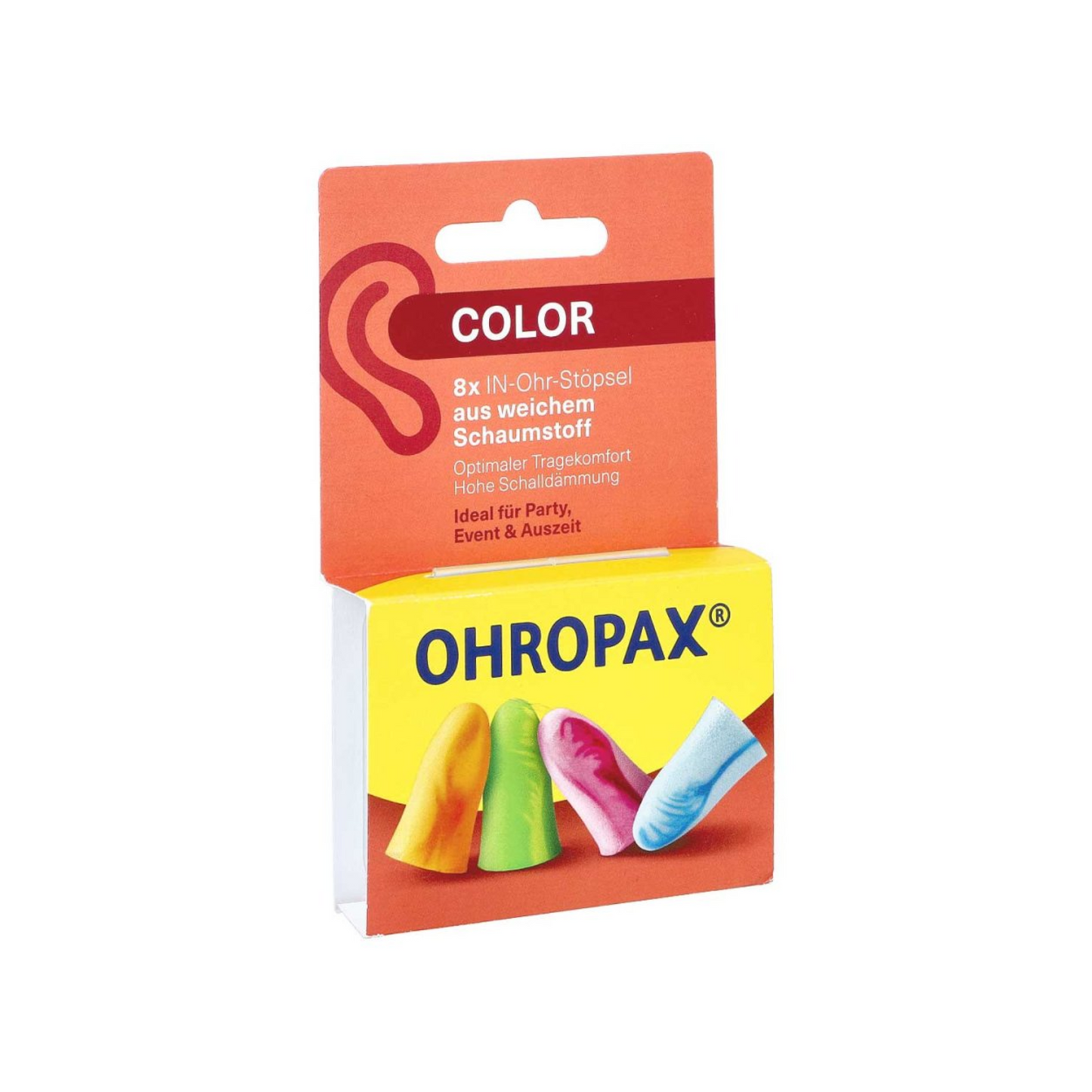 Ohropax Schaumstoffstöpsel Color 8ST