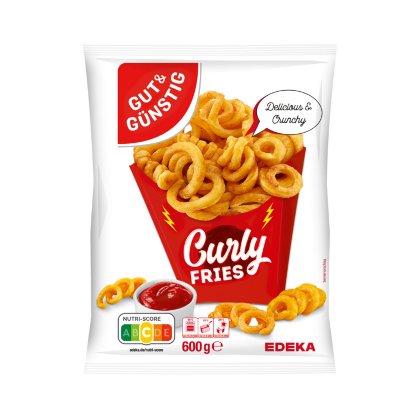 GUT&GÜNSTIG Curly Fries 600g