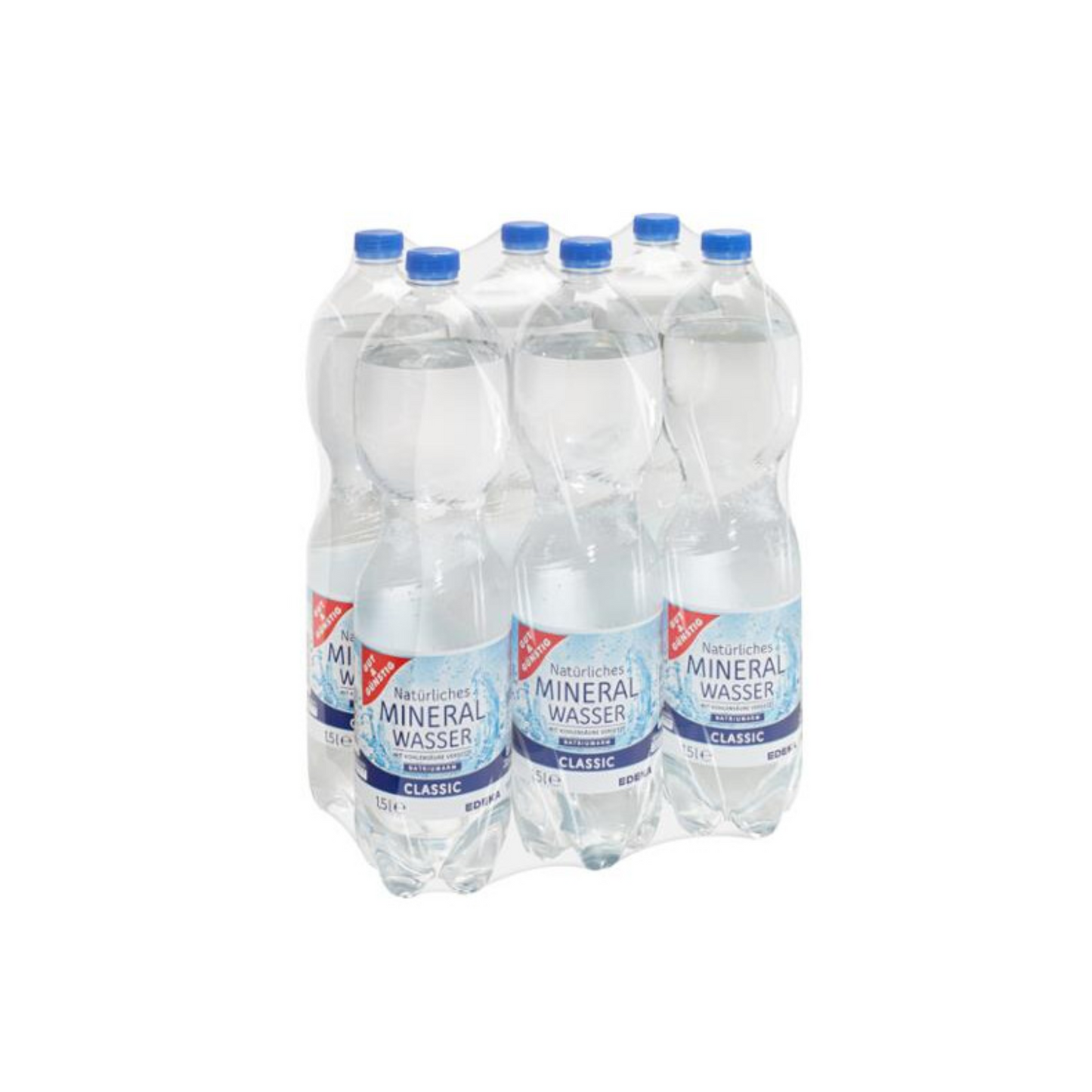GUT&GÜNSTIG Mineralwasser classic 6 x 1,5 l