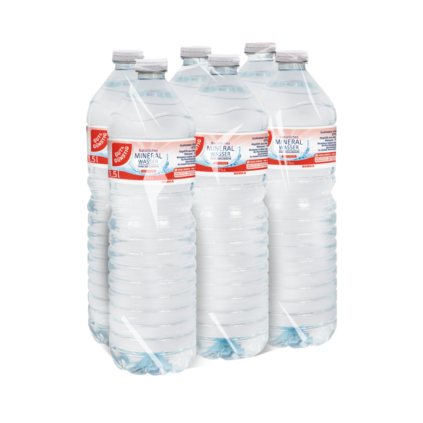 GUT&GÜNSTIG Mineralwasser still 6 x 1,5l