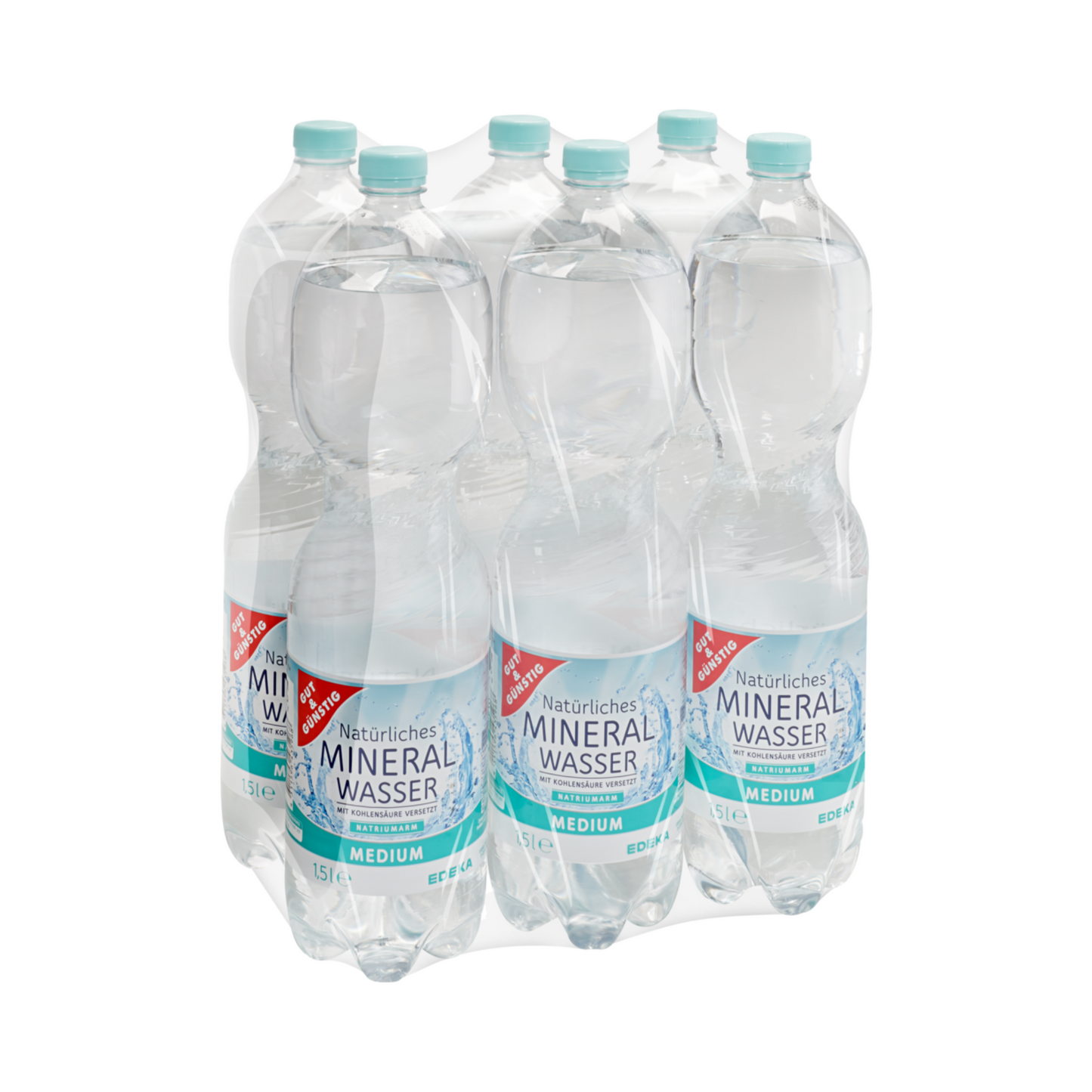 GUT&GÜNSTIG Mineralwasser medium 6 x 1,5 l