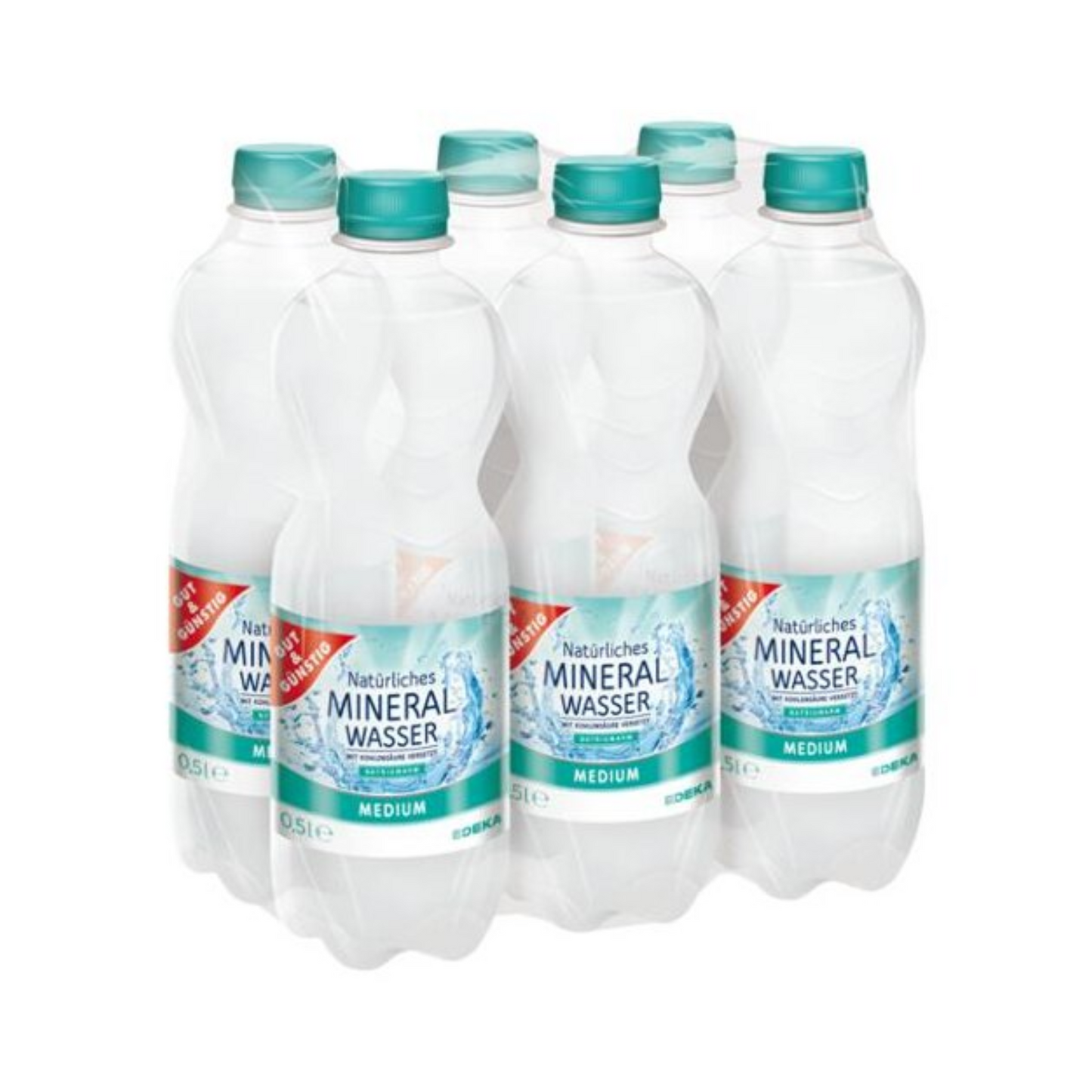 GUT&GÜNSTIG Mineralwasser medium 6 x 0,5 l