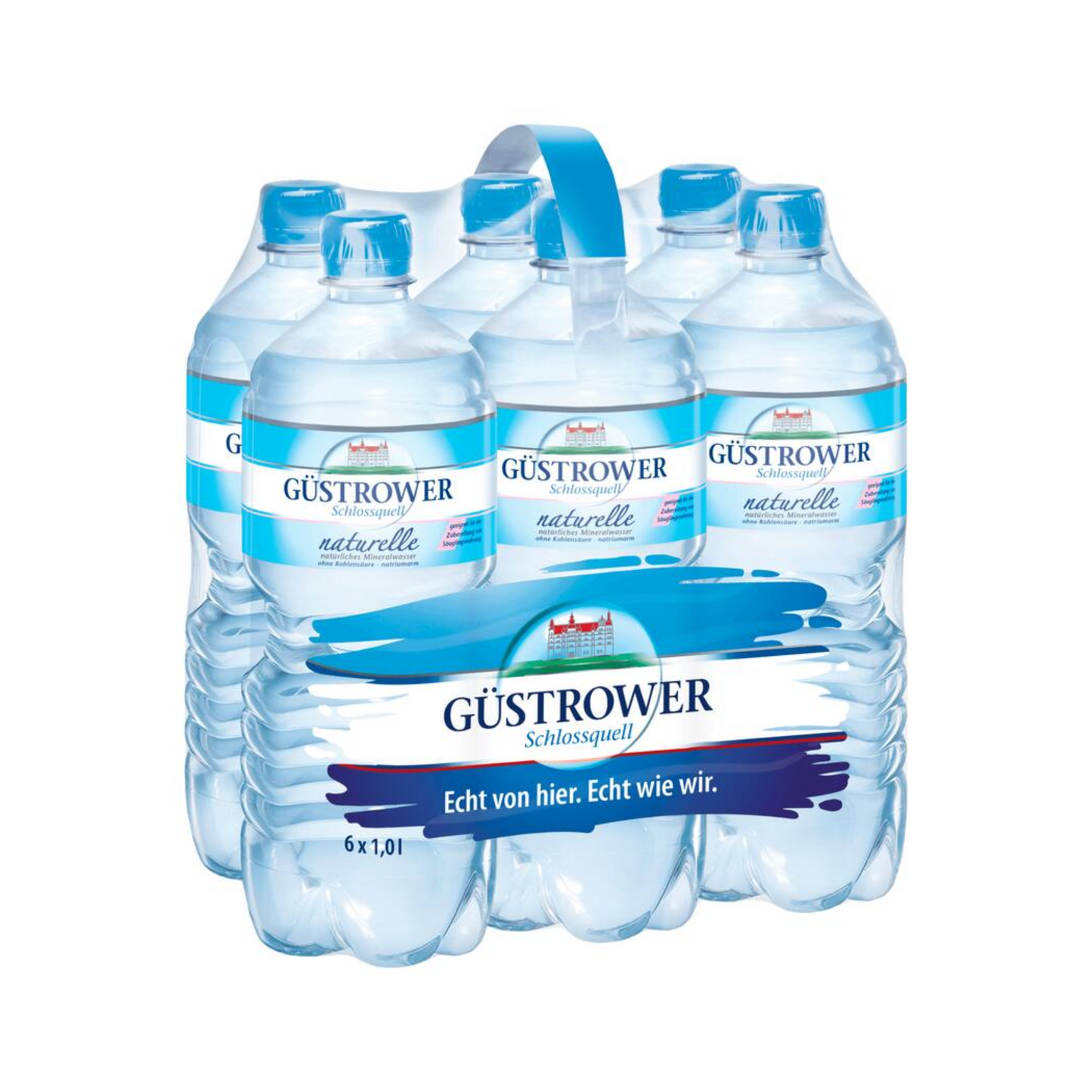 Güstrower Schlossquell Mineralwasser Naturelle 6 x 1l DPG