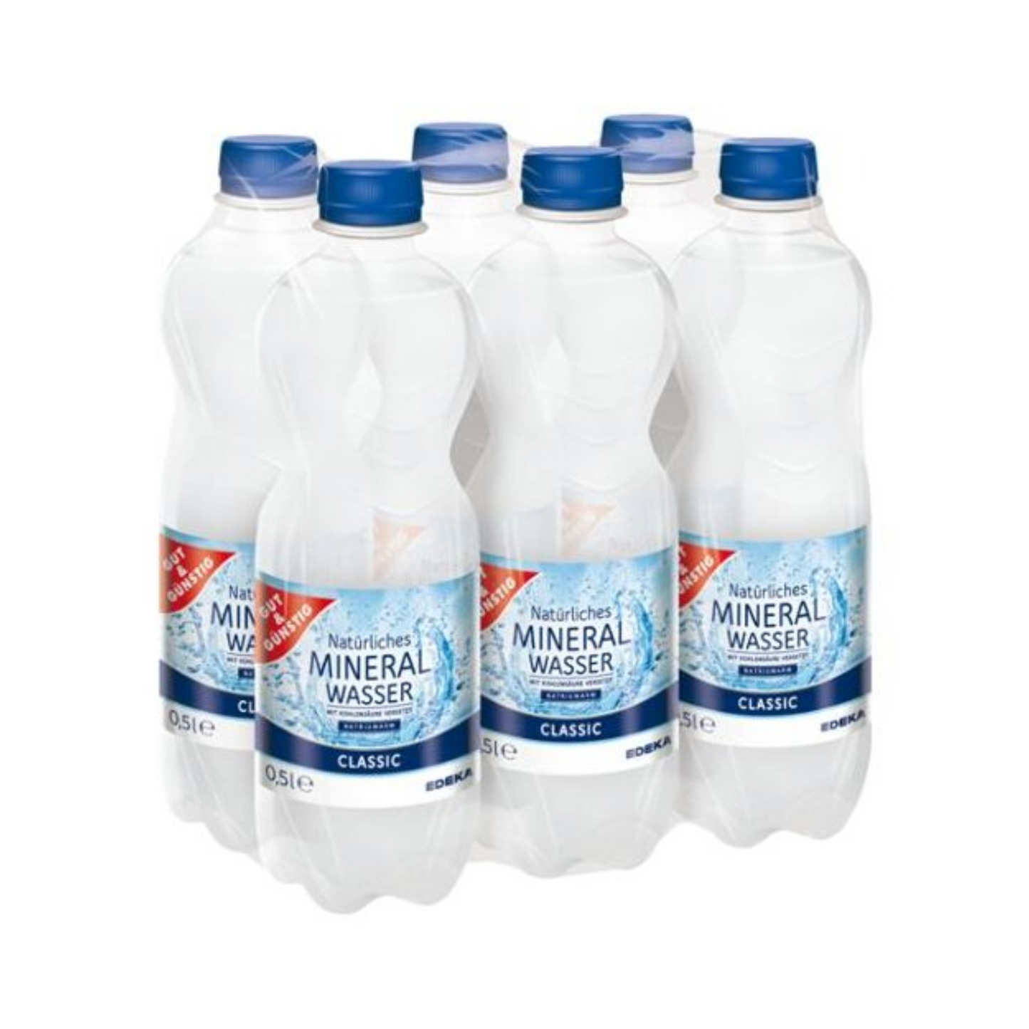 GUT&GÜNSTIG Mineralwasser classic 6 x 0,5 l