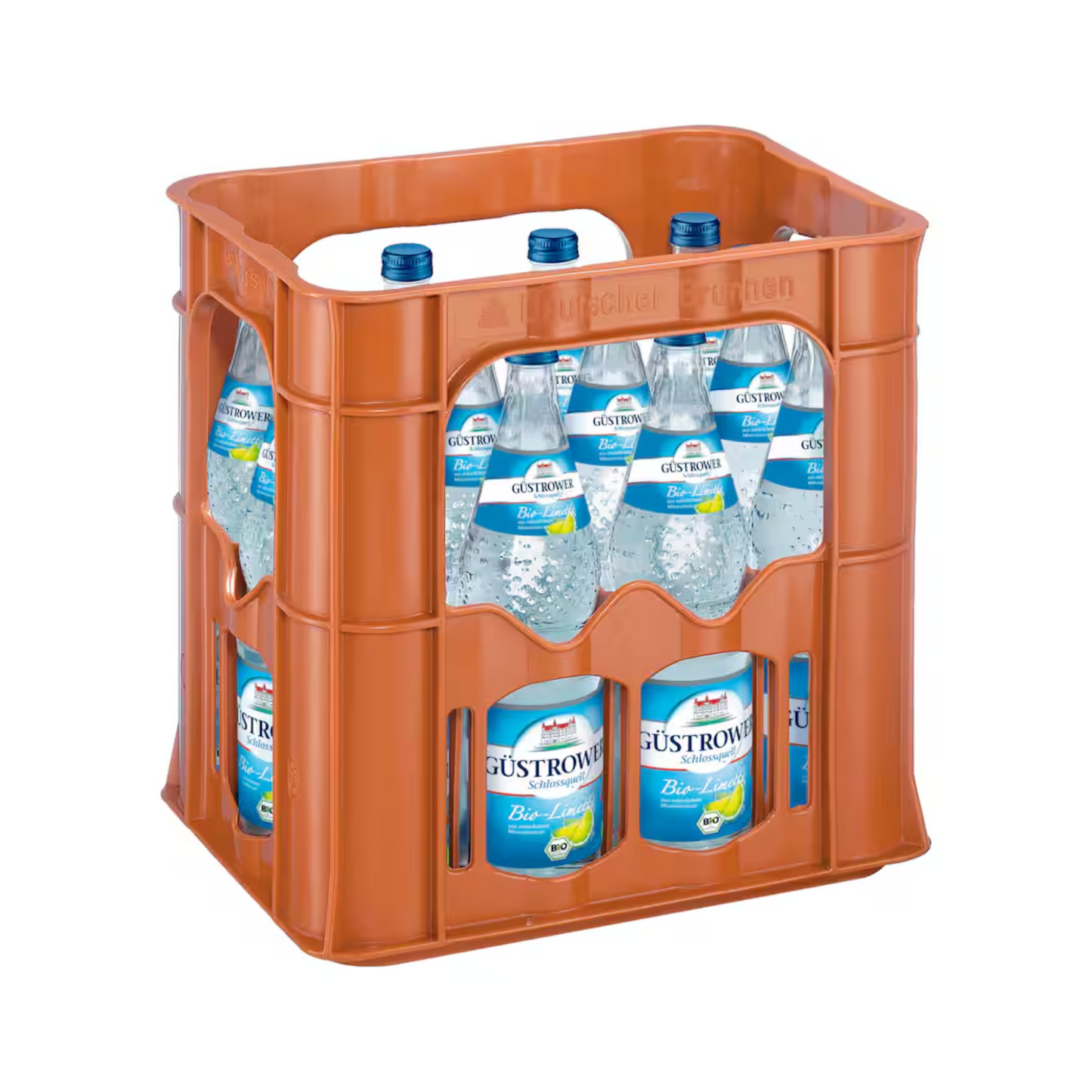 Bio Güstrower Schloßquelle Limette Glasflasche 12 x 0,7l