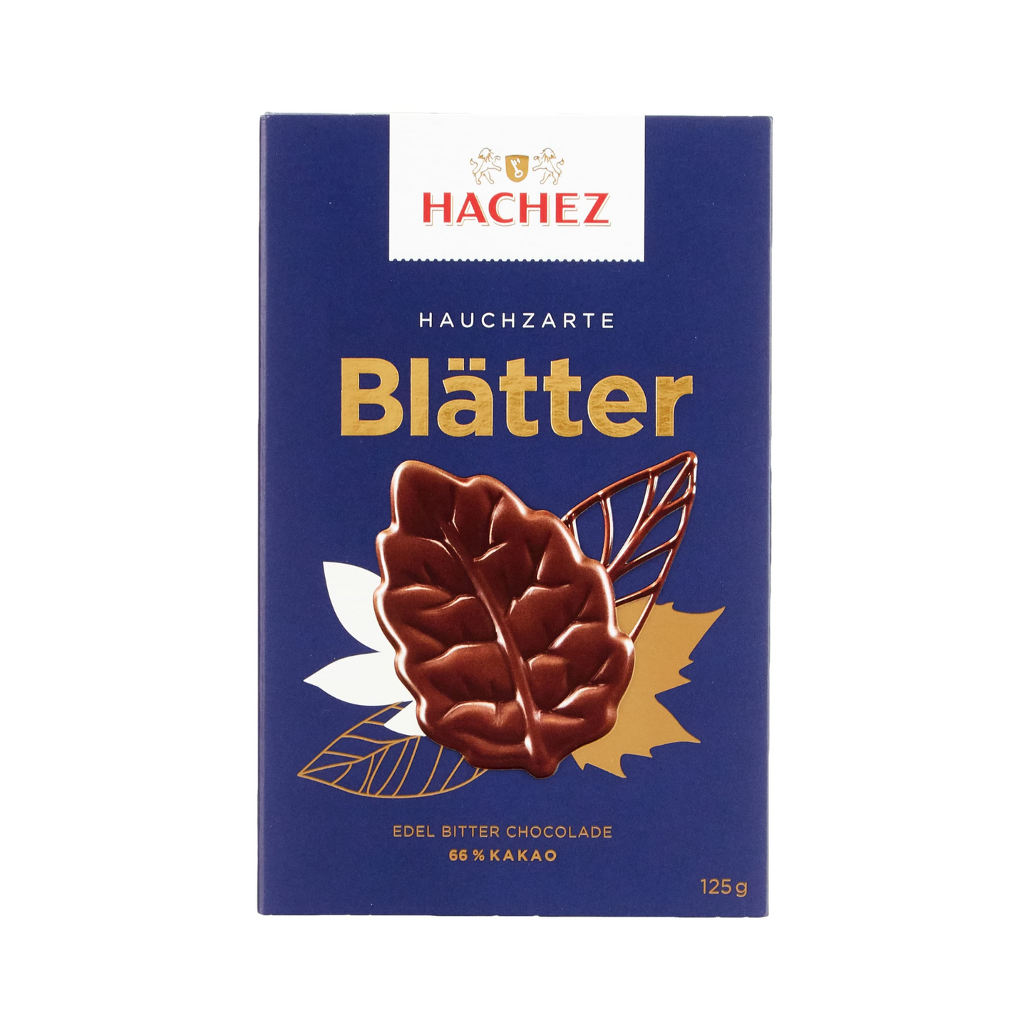 Hachez Braune Blätter Edel Bitter 125g