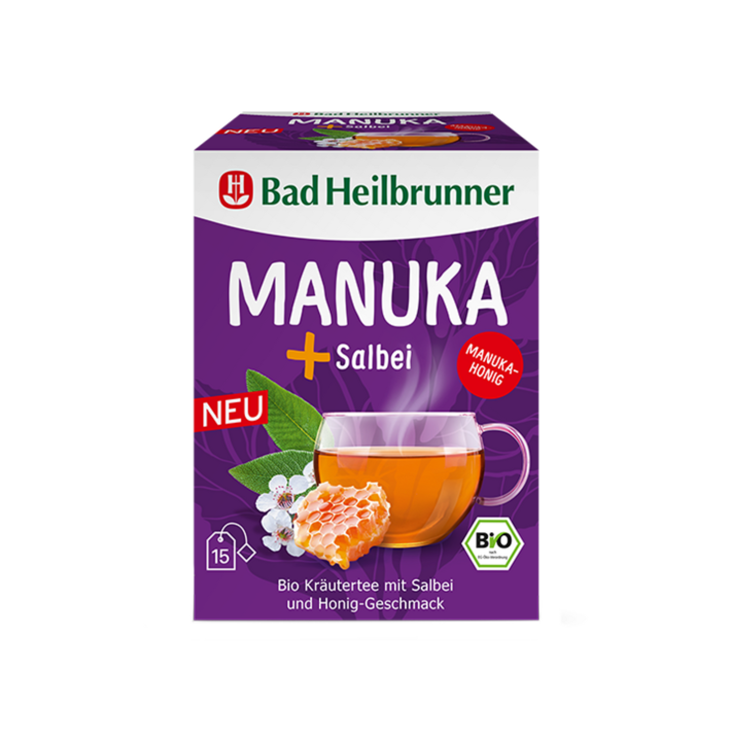 Bio Bad Heilbrunner Kräutertee Manuka+Salbei Tee 15ST 30g