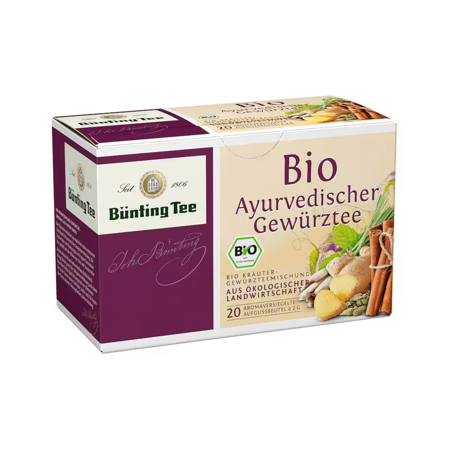 Bio Bünting Tee Ayurvedischer Gewürztee 20ST 40g
